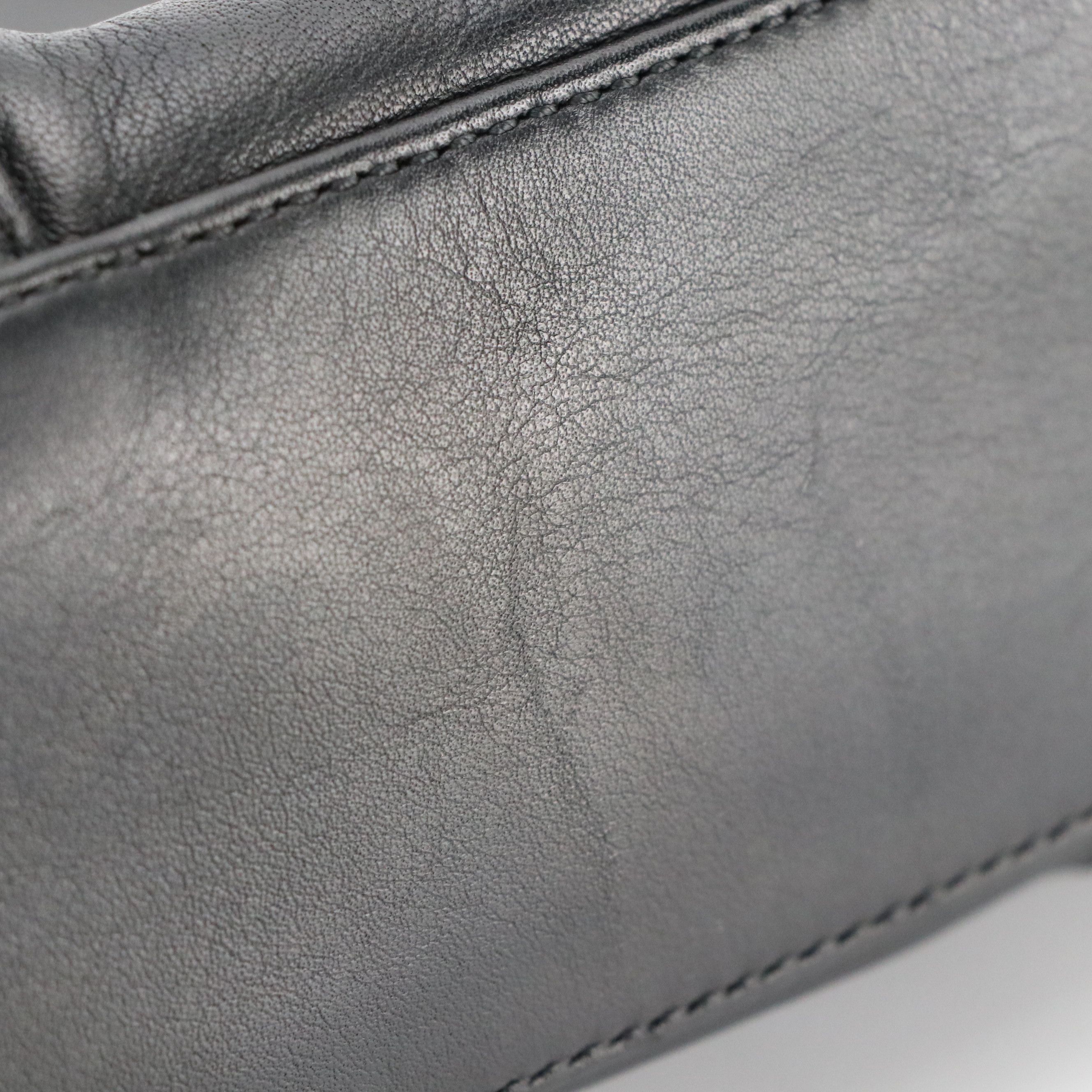 Loewe Anagram Zip-Around Pouch in Black Calfskin Leather