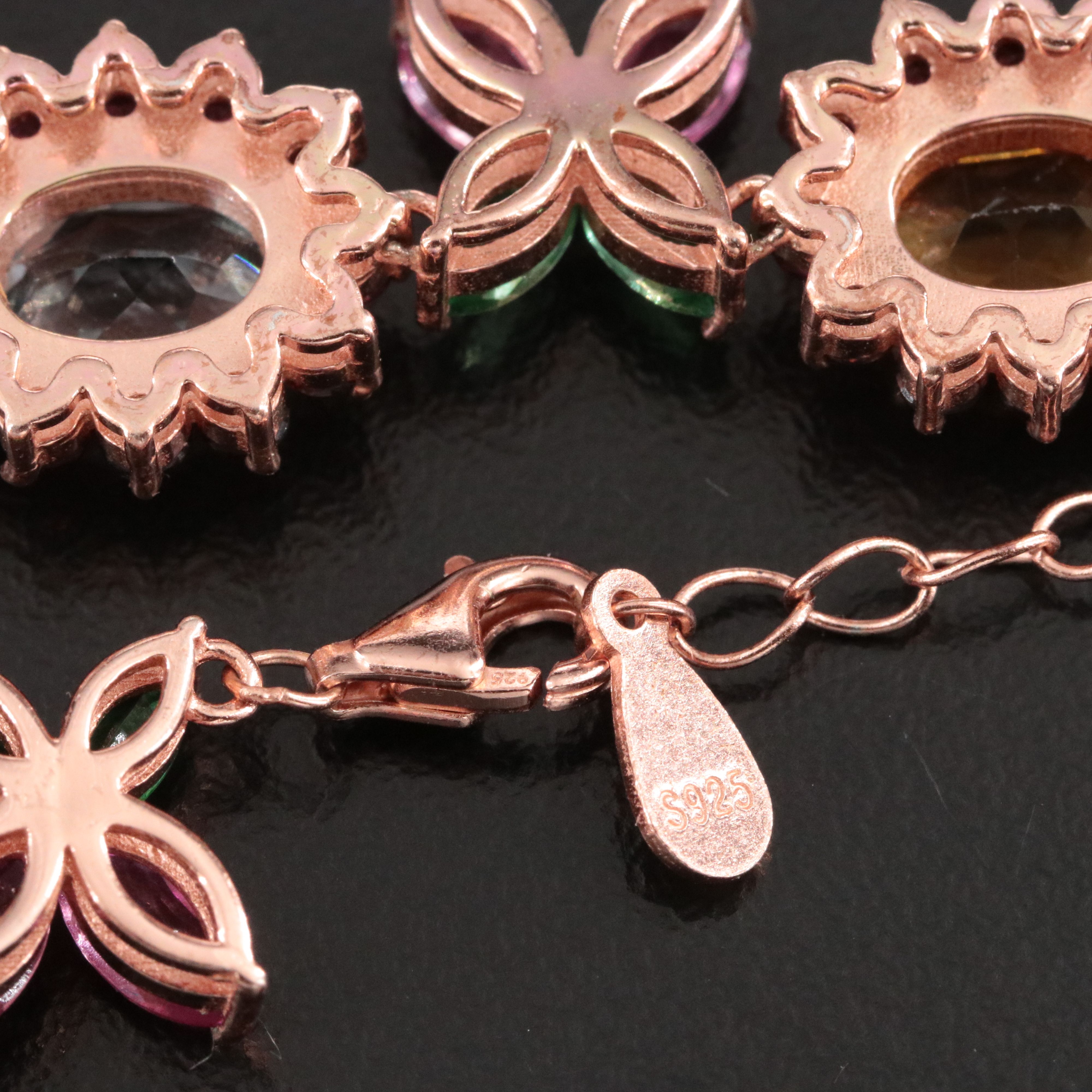 Sterling Gemstone Necklace