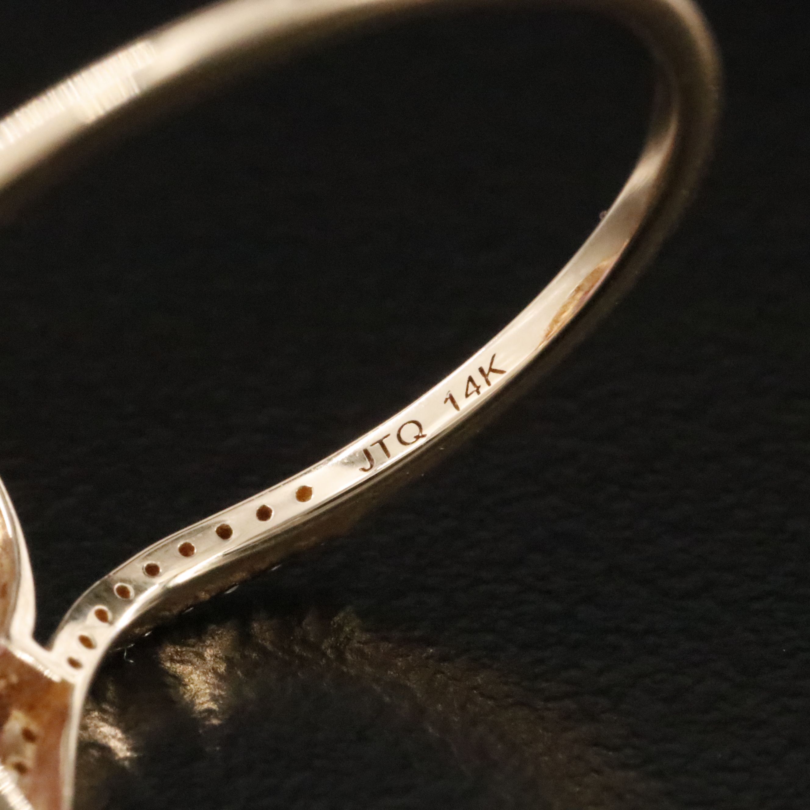 14K 3.55 CT Lab Grown Sapphire and Moissanite Ring