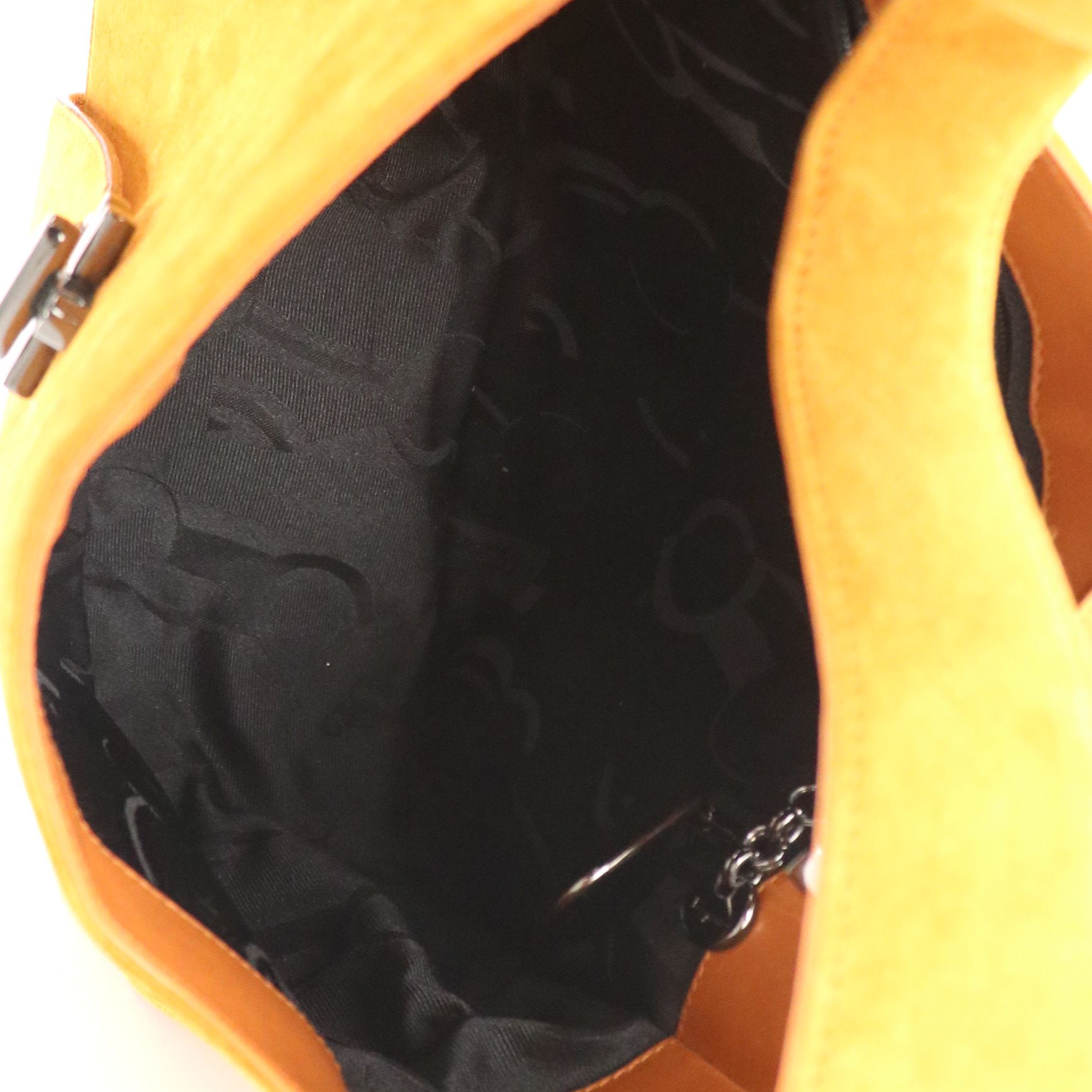 Salvatore Ferragamo Double Gancini Closure Hobo Tote in Brown Suede Leather