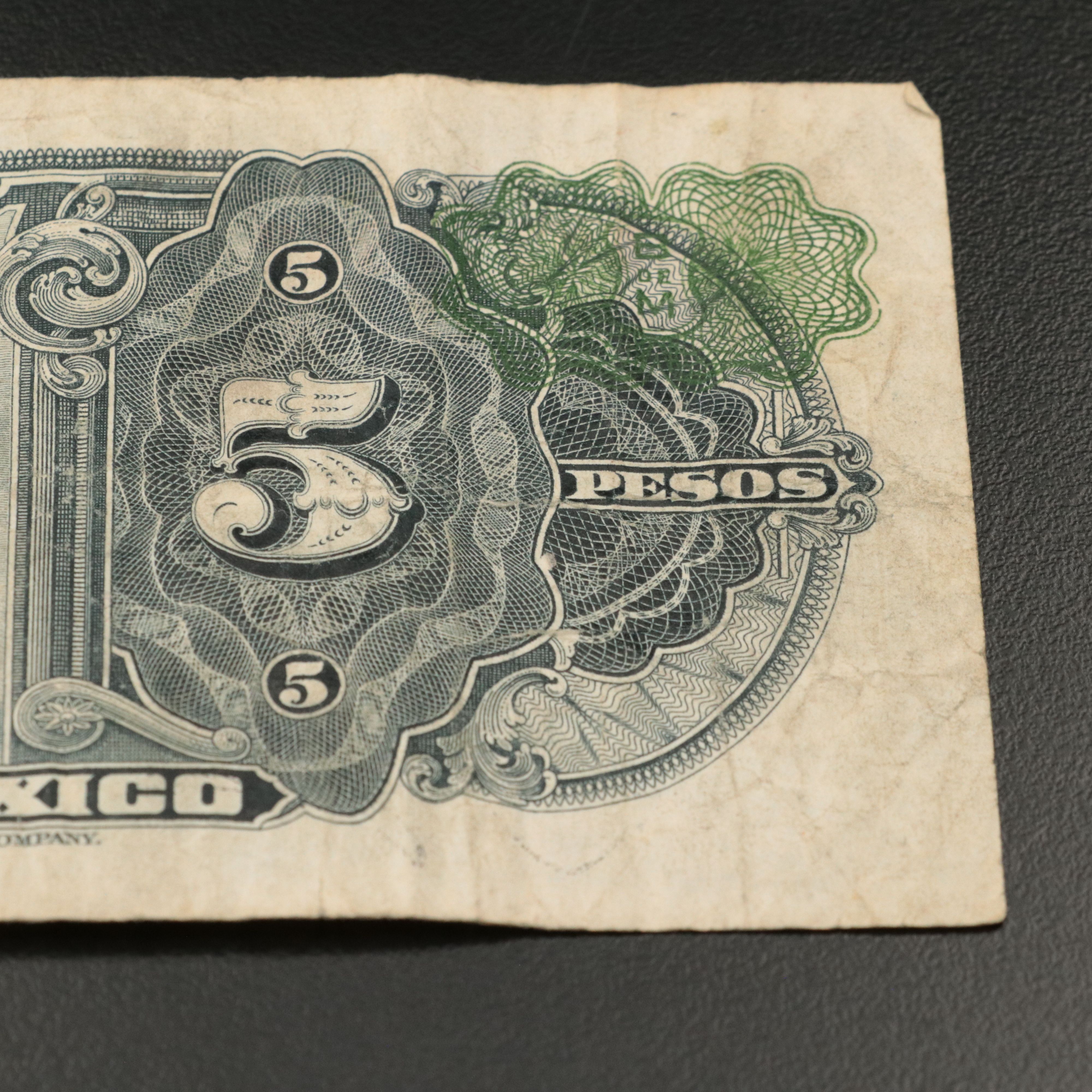 1947 5-Pesos Mexico Banknote