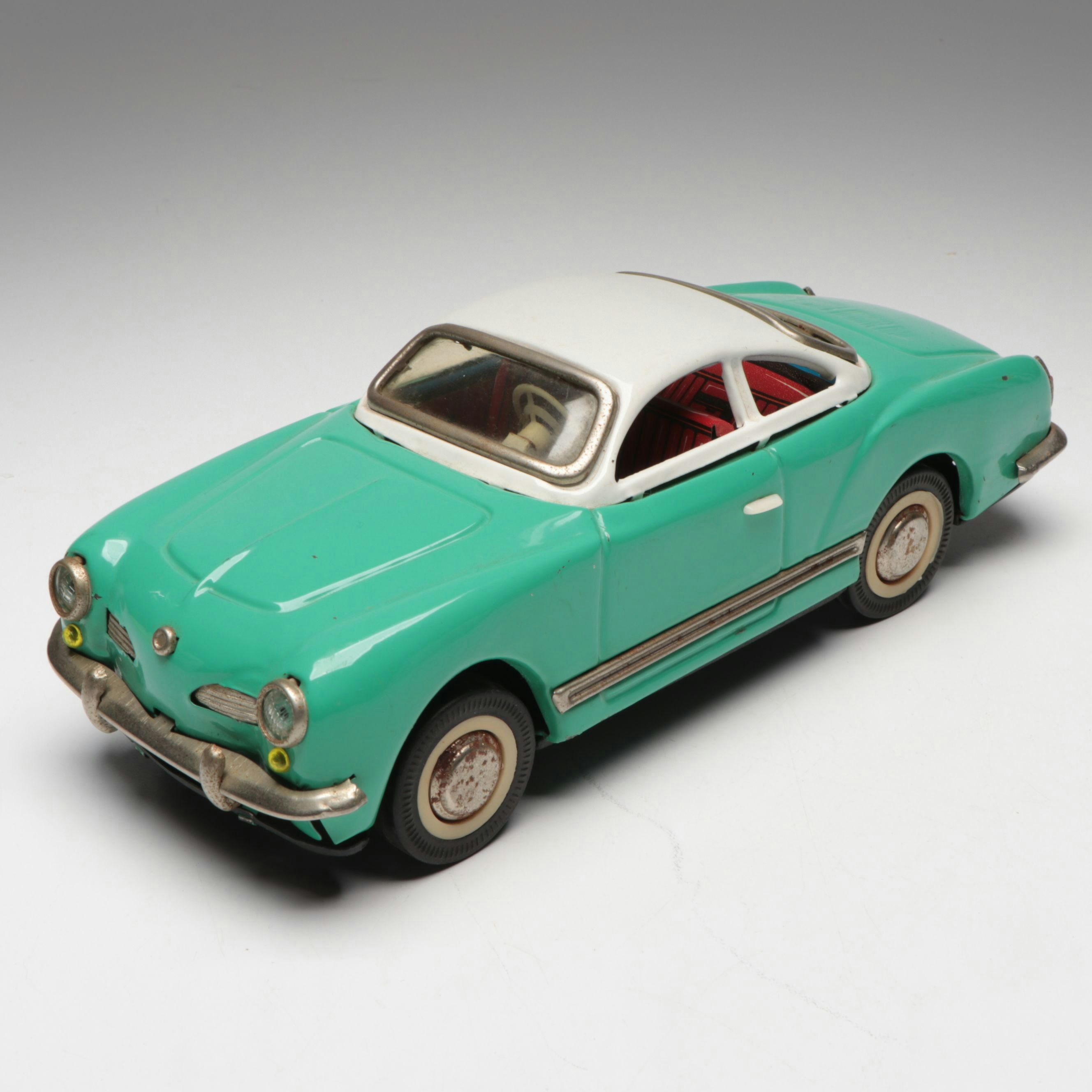 Volkswagen Karmann Ghia Tin Friction Car, Mid-20th Century