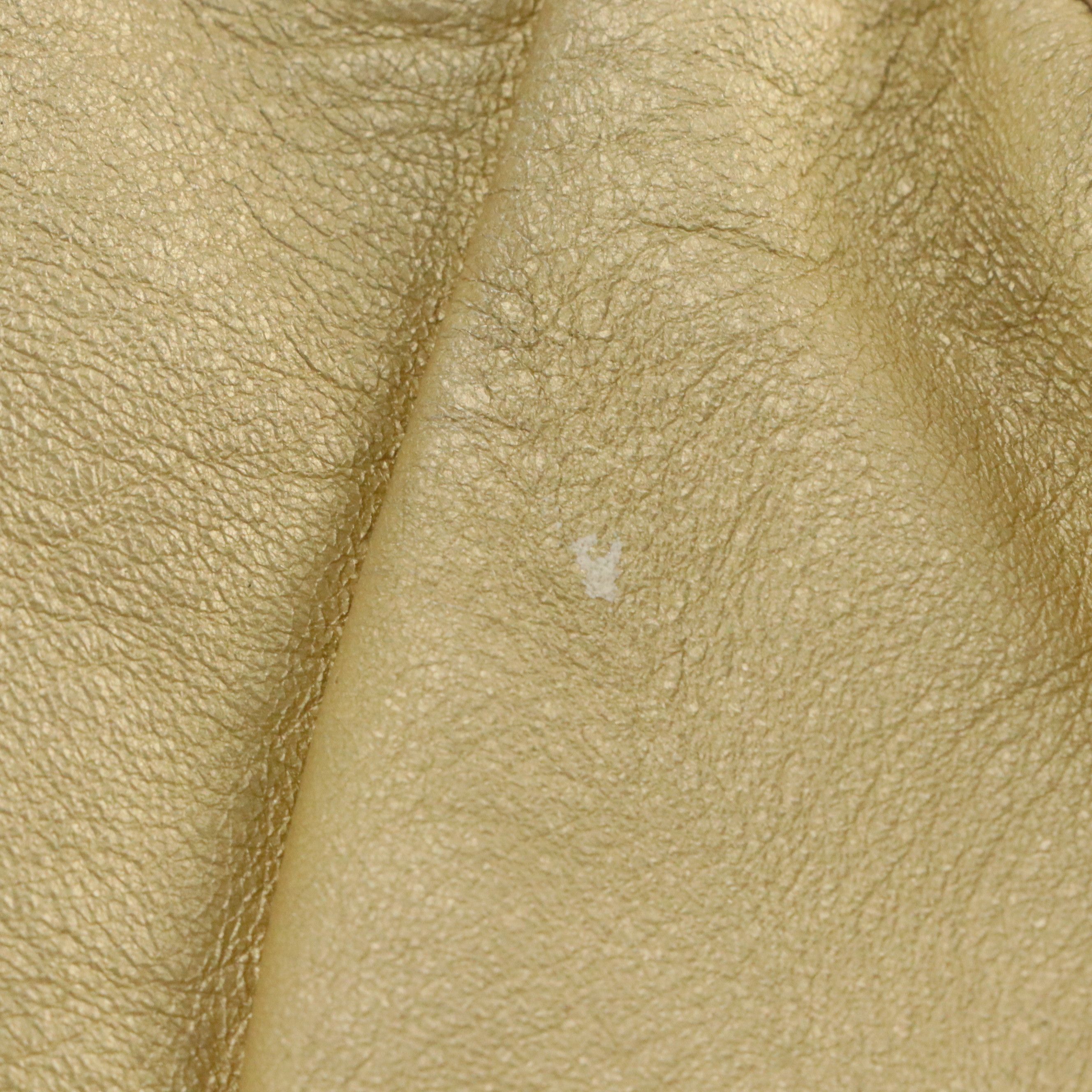 Celine Bittersweet Hobo Shoulder Bag in Metallic Gold Grained Calfskin Leather