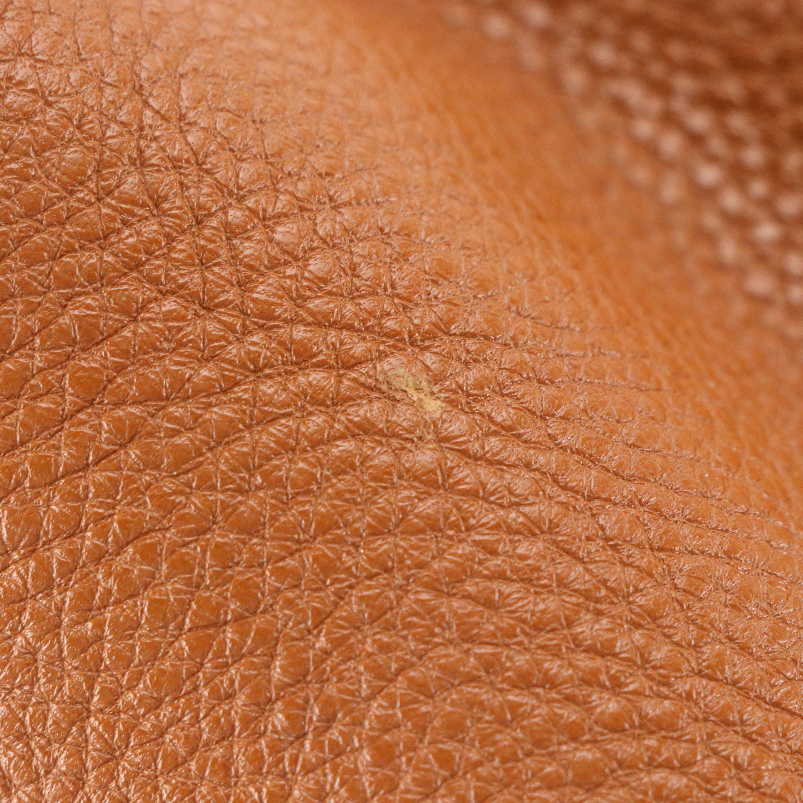 Salvatore Ferragamo Zippered Gancini Hobo Bag in Caramel Brown Grained Calfskin