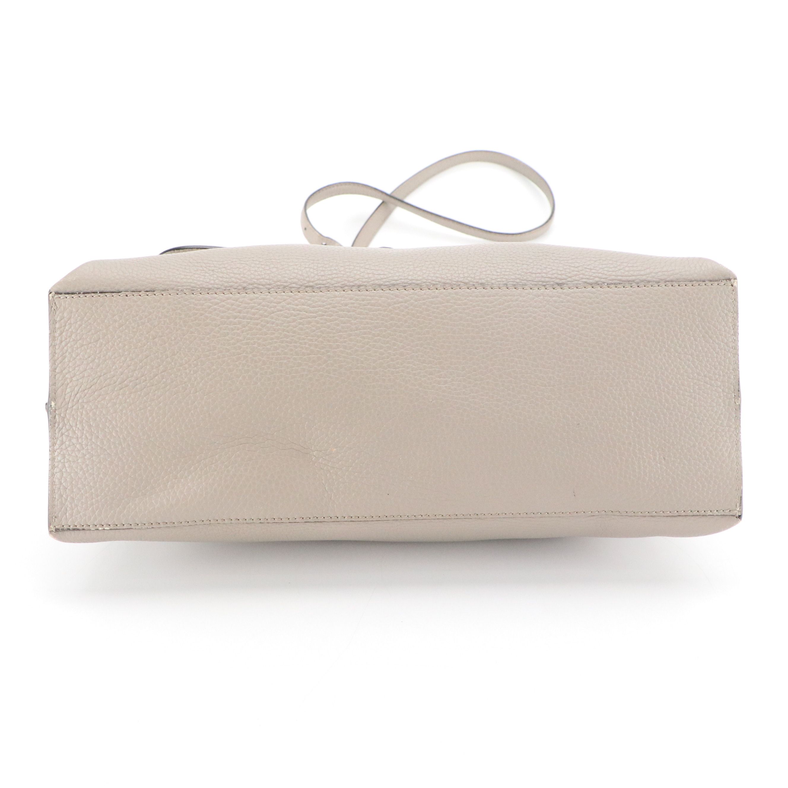 Gucci Bamboo Daily Two-Way Bag in Grey Grained Calfskin Leather