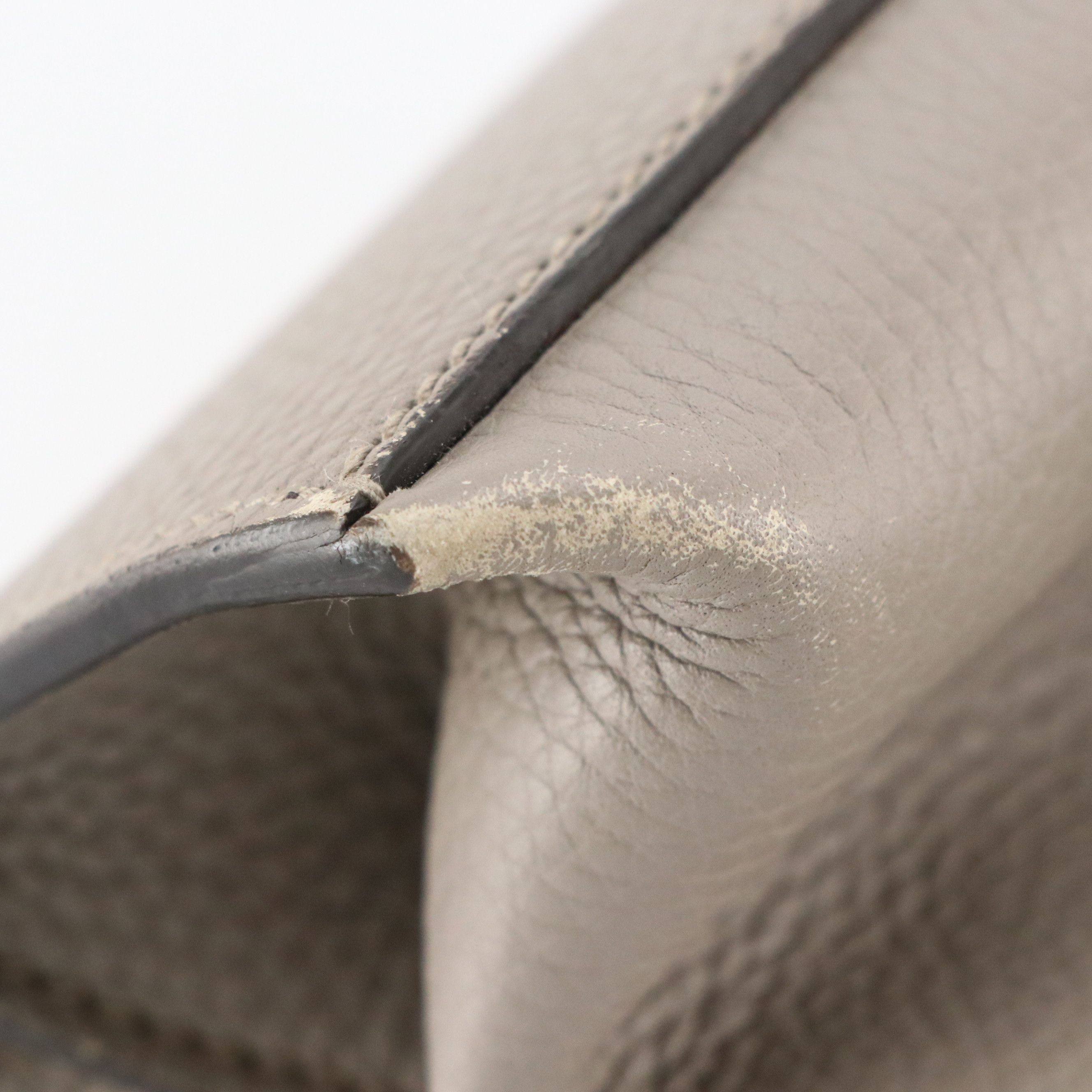 Gucci Bamboo Daily Two-Way Bag in Grey Grained Calfskin Leather