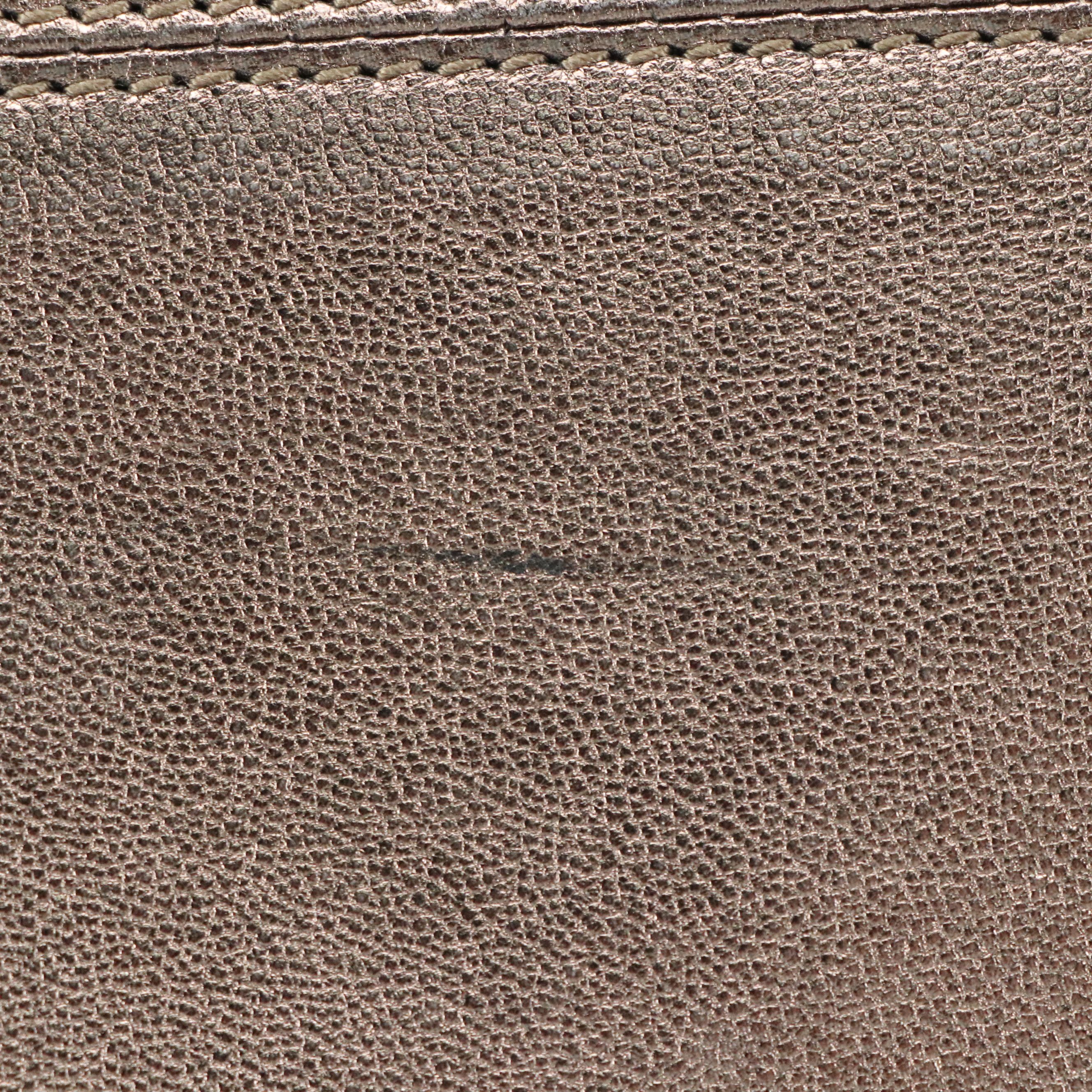 Salvatore Ferragamo Gancini Handle Two-Way Hobo Tote Bag in Metallic Calfskin