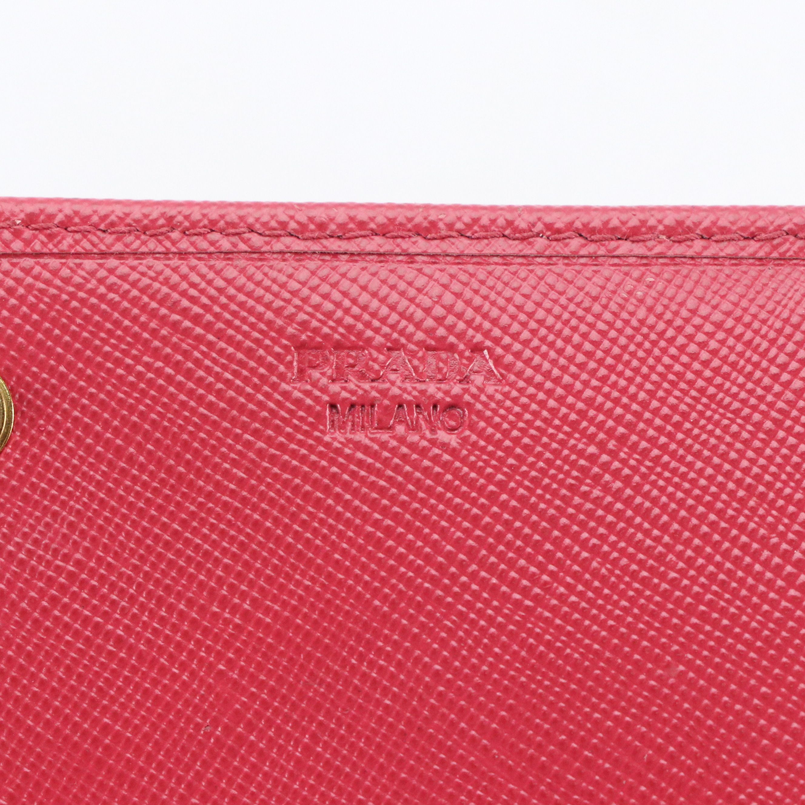 Prada Bow Flap Wallet in Saffiano Leather with Box