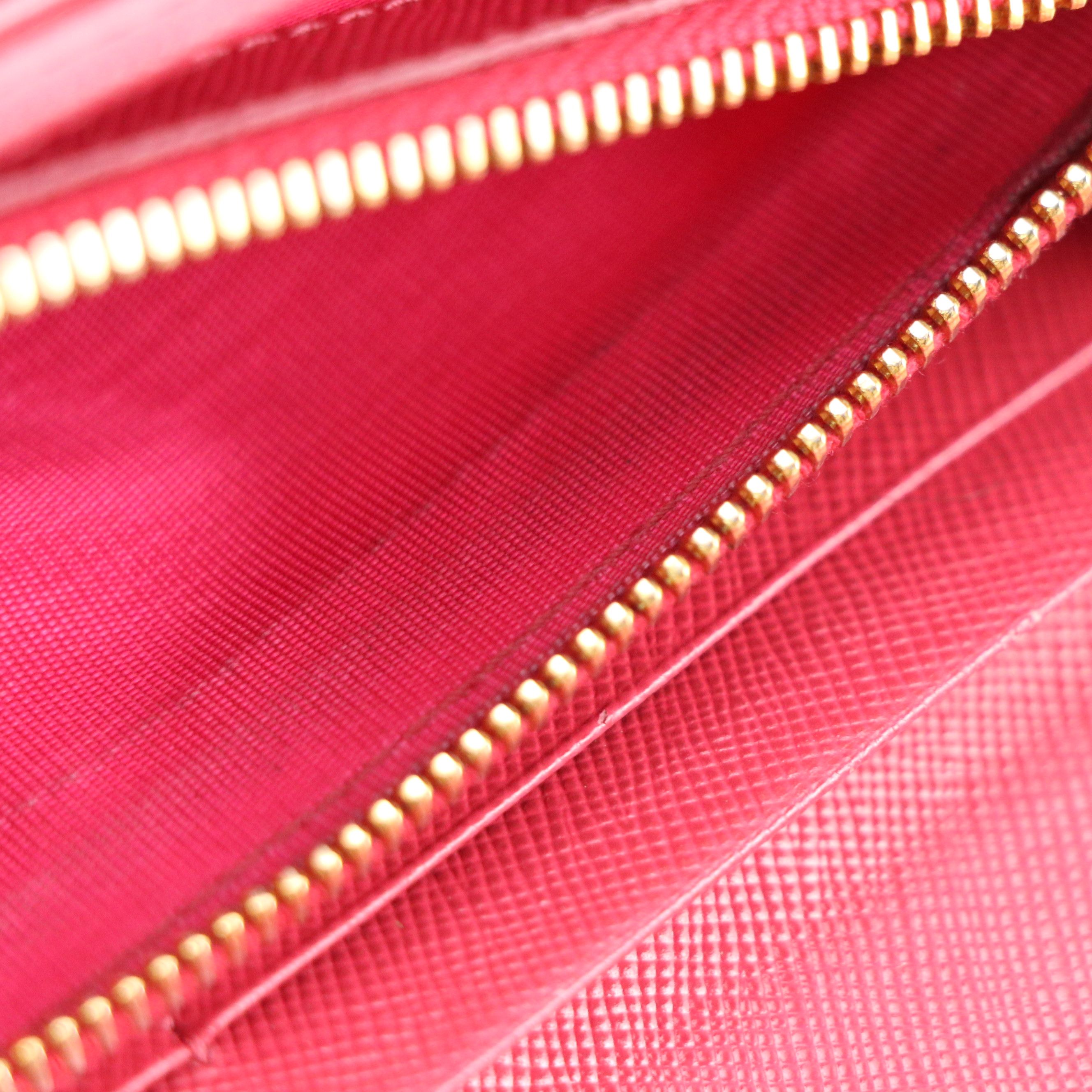 Prada Bow Flap Wallet in Saffiano Leather with Box