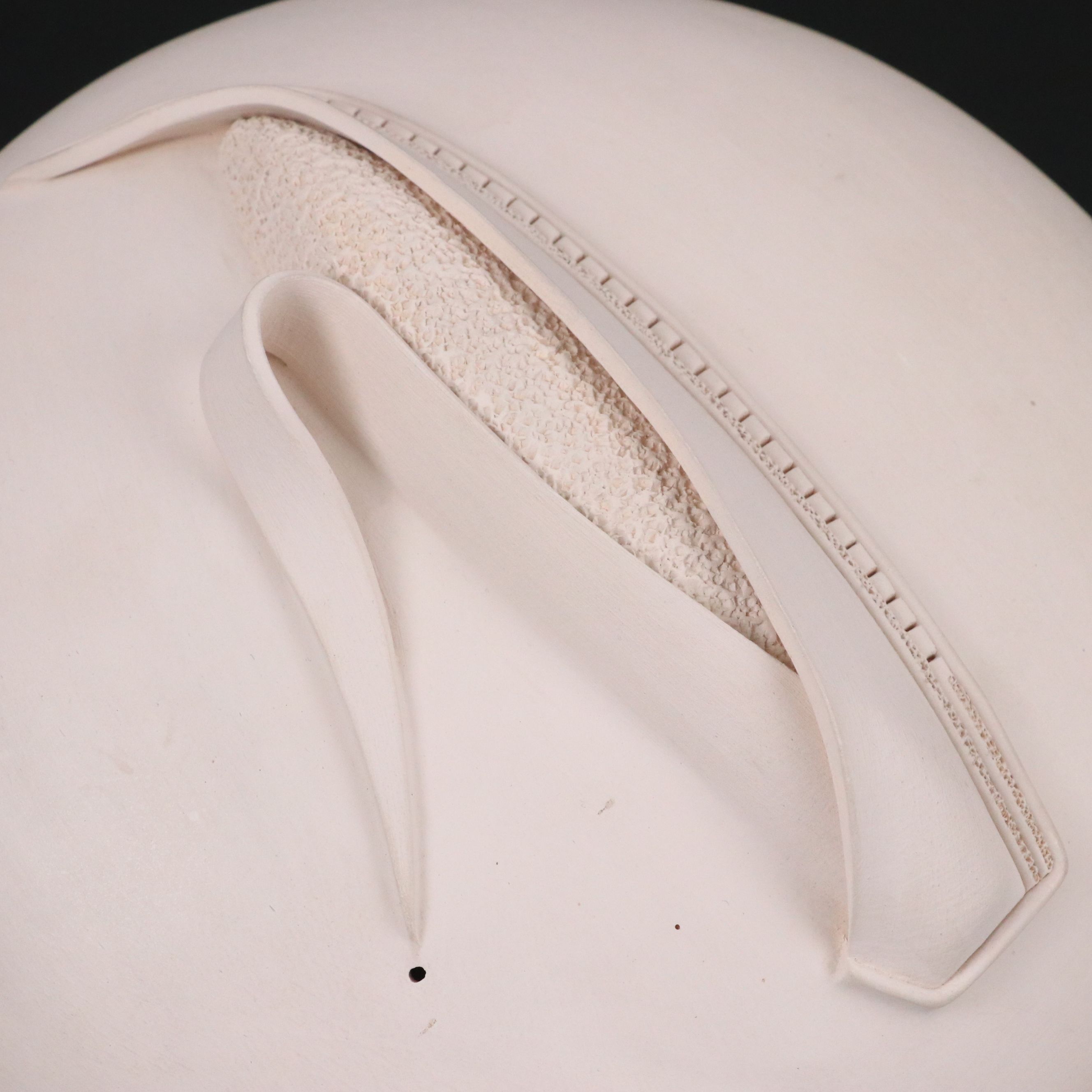 Wilfred Garcia Acoma Pueblo Sculptural Pottery Corn Pot