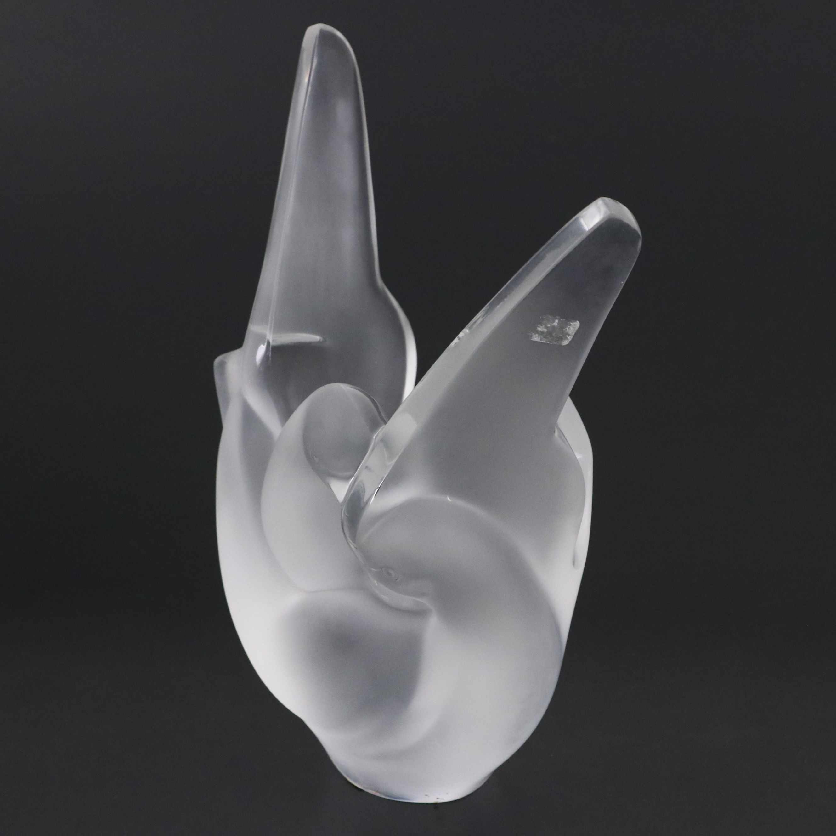 Lalique "Sylvie" Frosted and Clear Crystal Vase