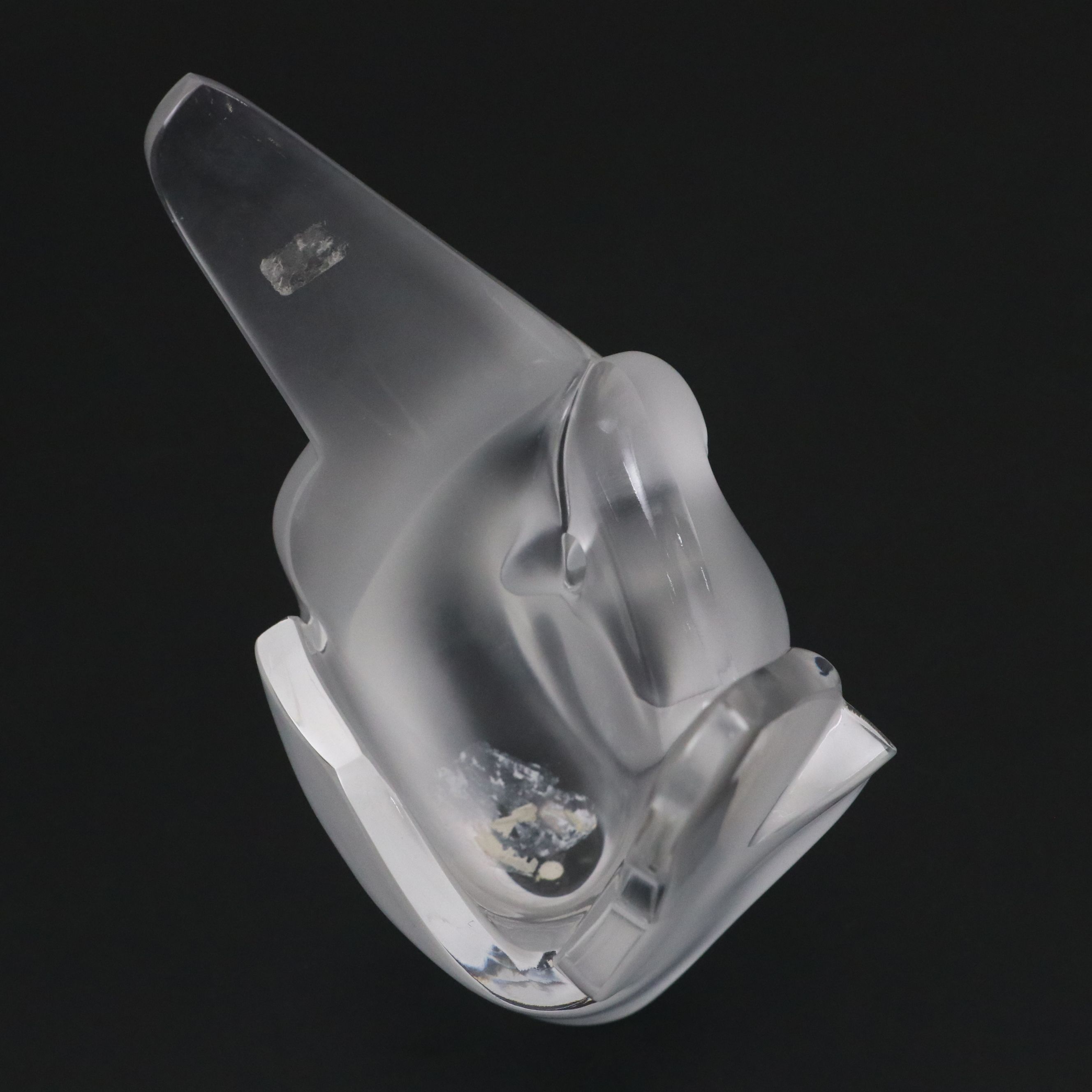 Lalique "Sylvie" Frosted and Clear Crystal Vase