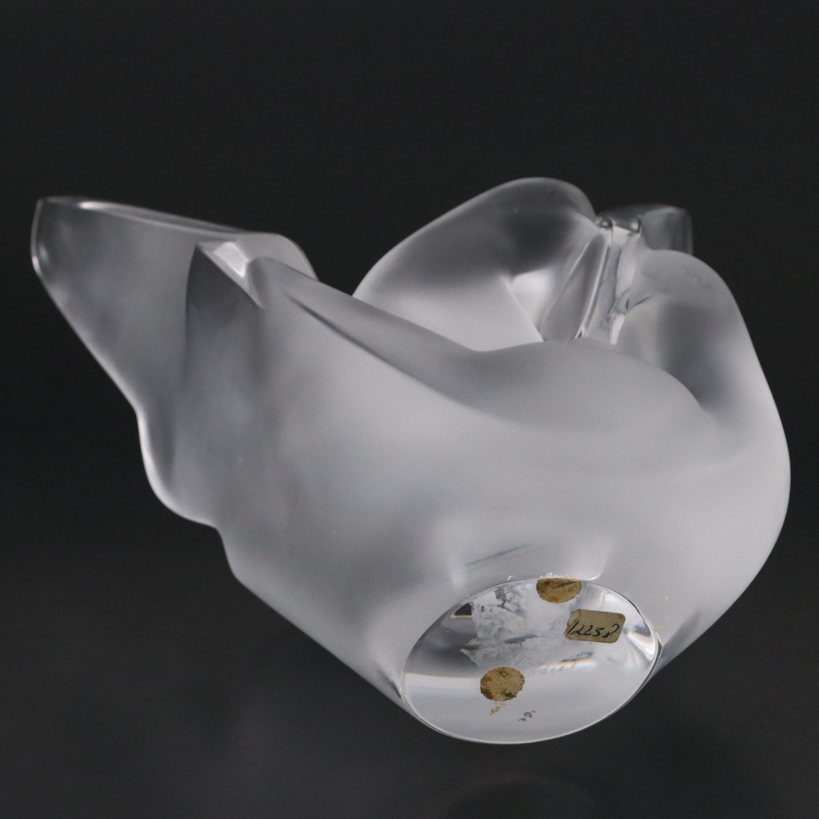 Lalique "Sylvie" Frosted and Clear Crystal Vase