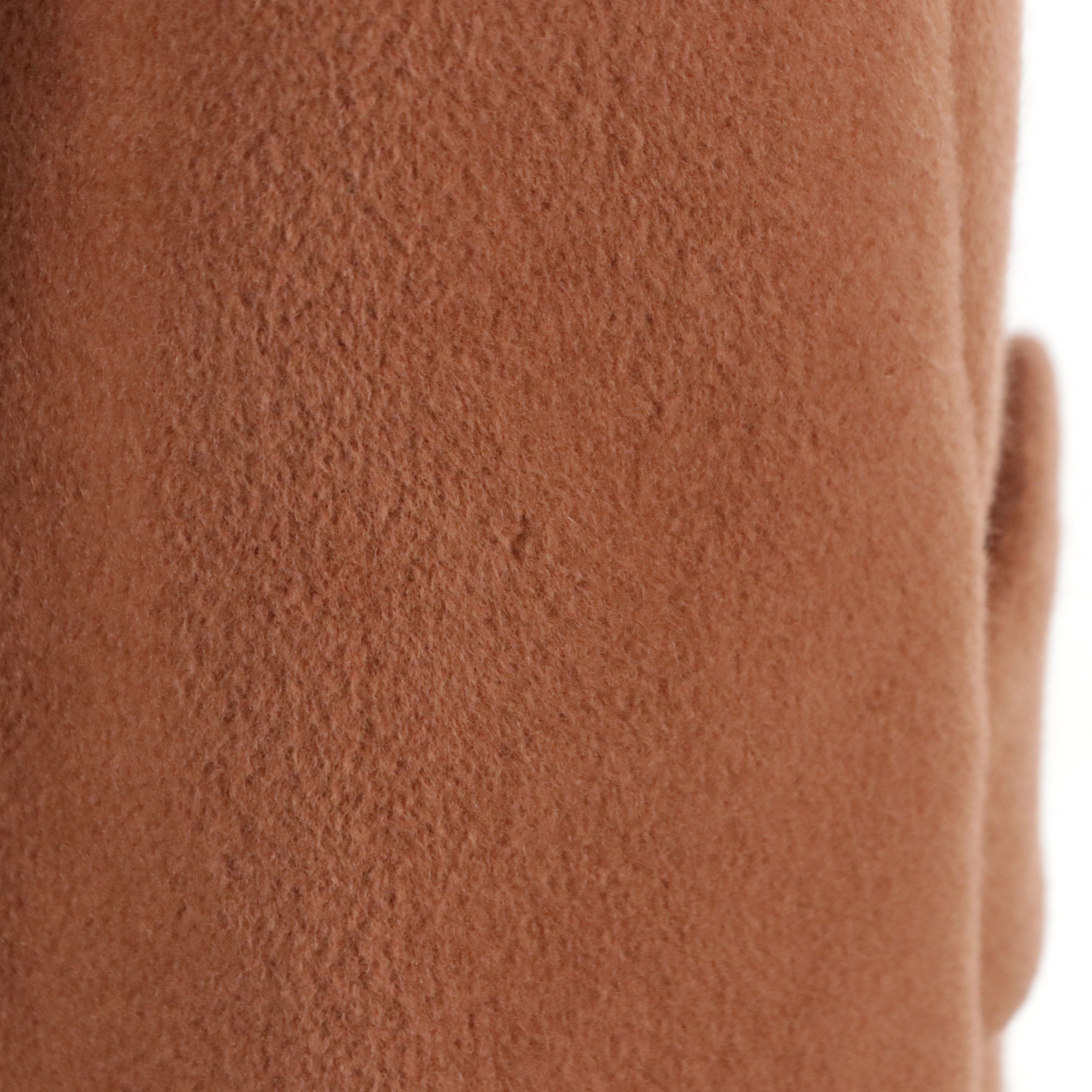 Burberrys Raglan Sleeve Coat in Angora Wool