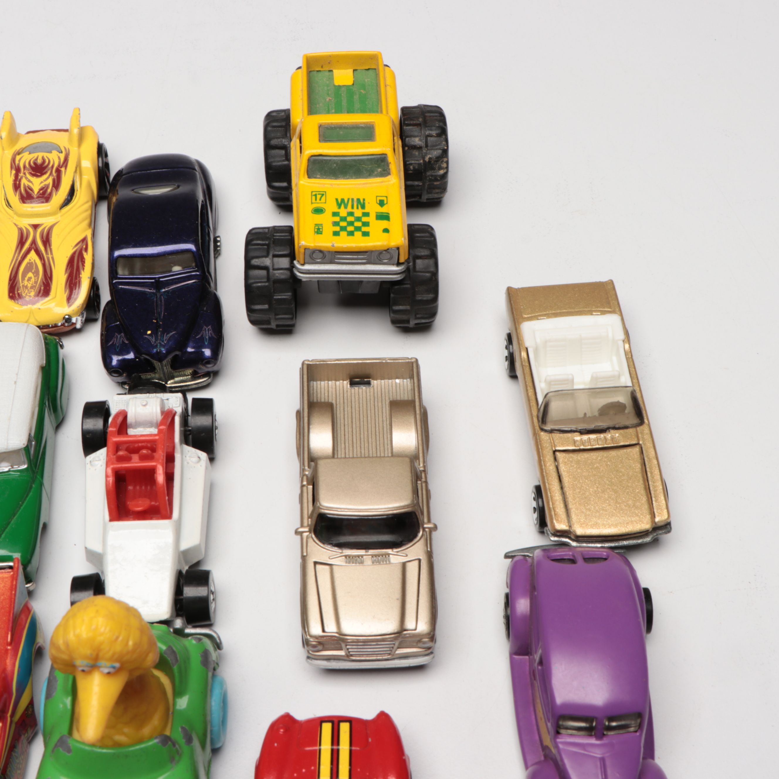 Hot Wheels and Other Diecast Vehicles and Toys with Model Train Display