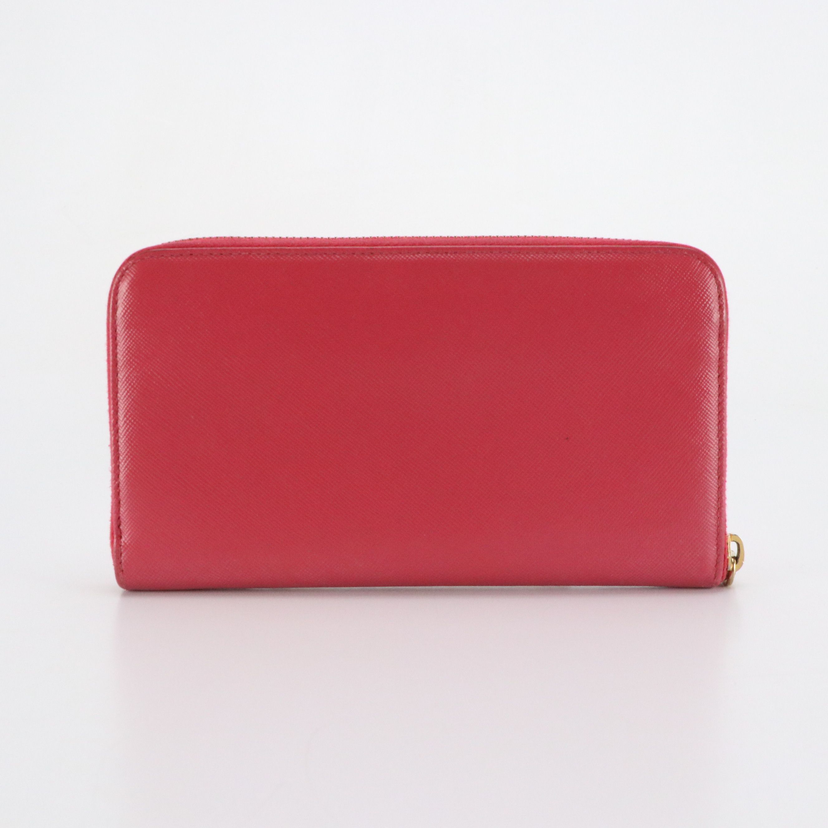 Prada Bow Zip-Around Wallet in Saffiano Leather