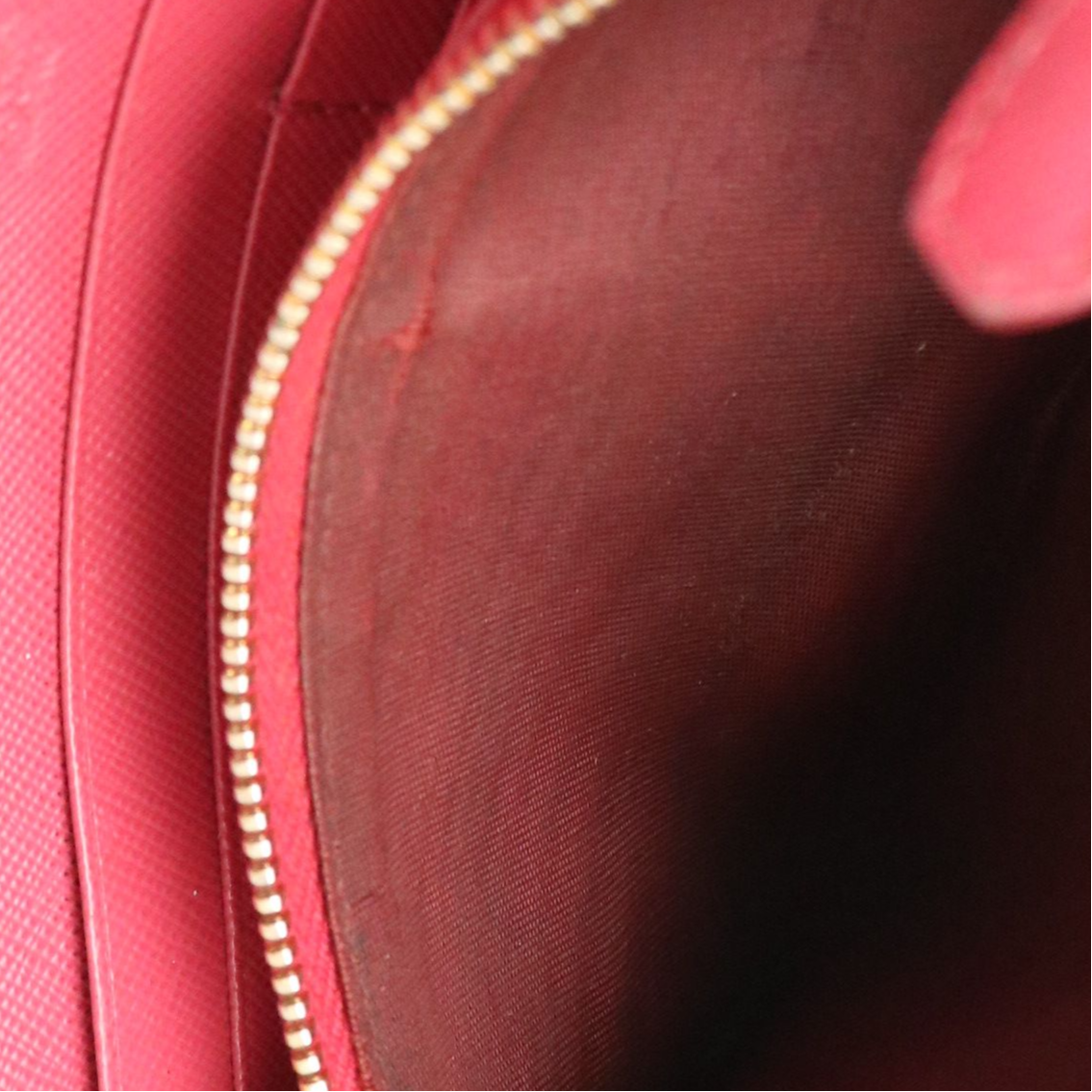 Prada Bow Zip-Around Wallet in Saffiano Leather