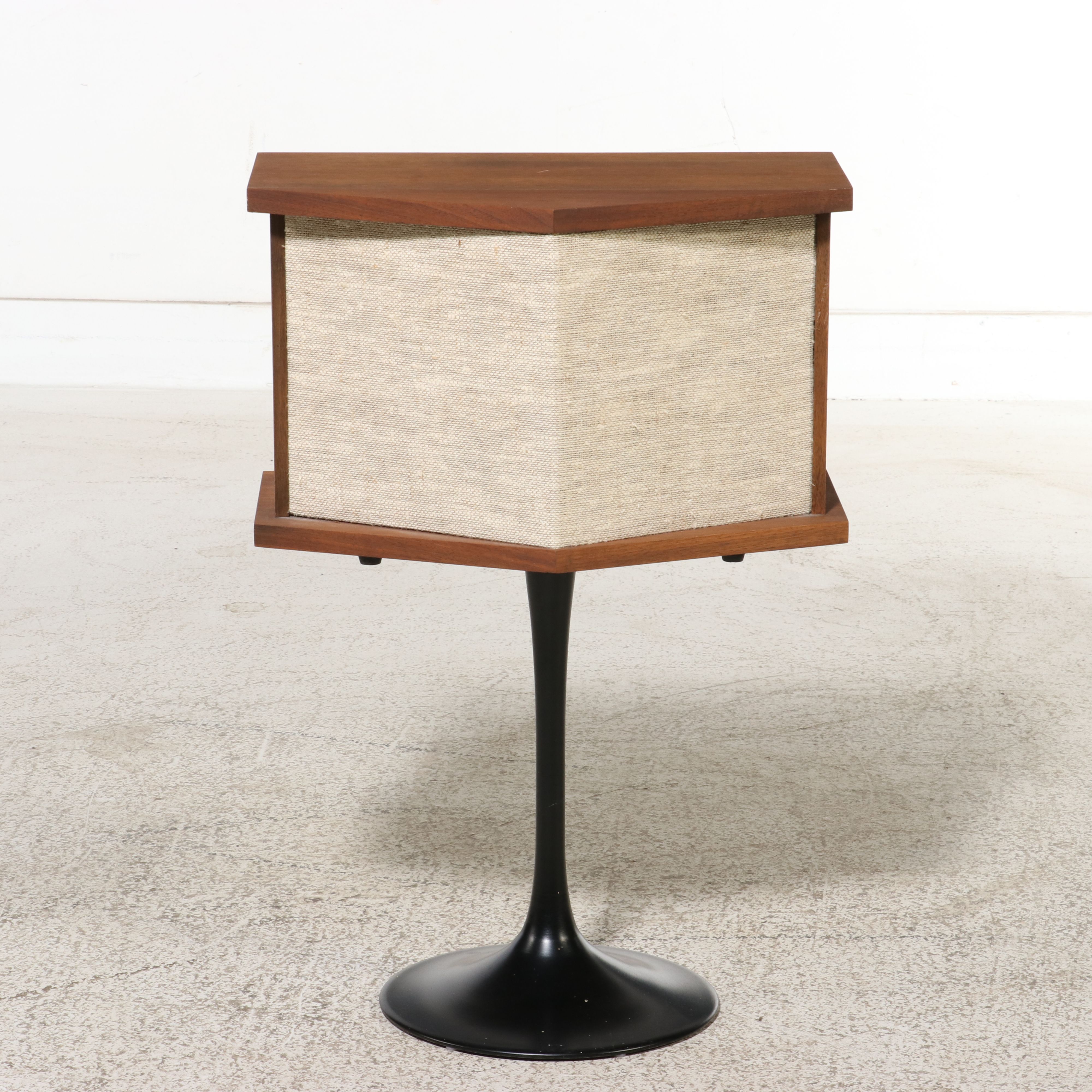 Pair of Bose 901 Series Walnut Cased Direct Reflecting Speakers on Tulip Stands