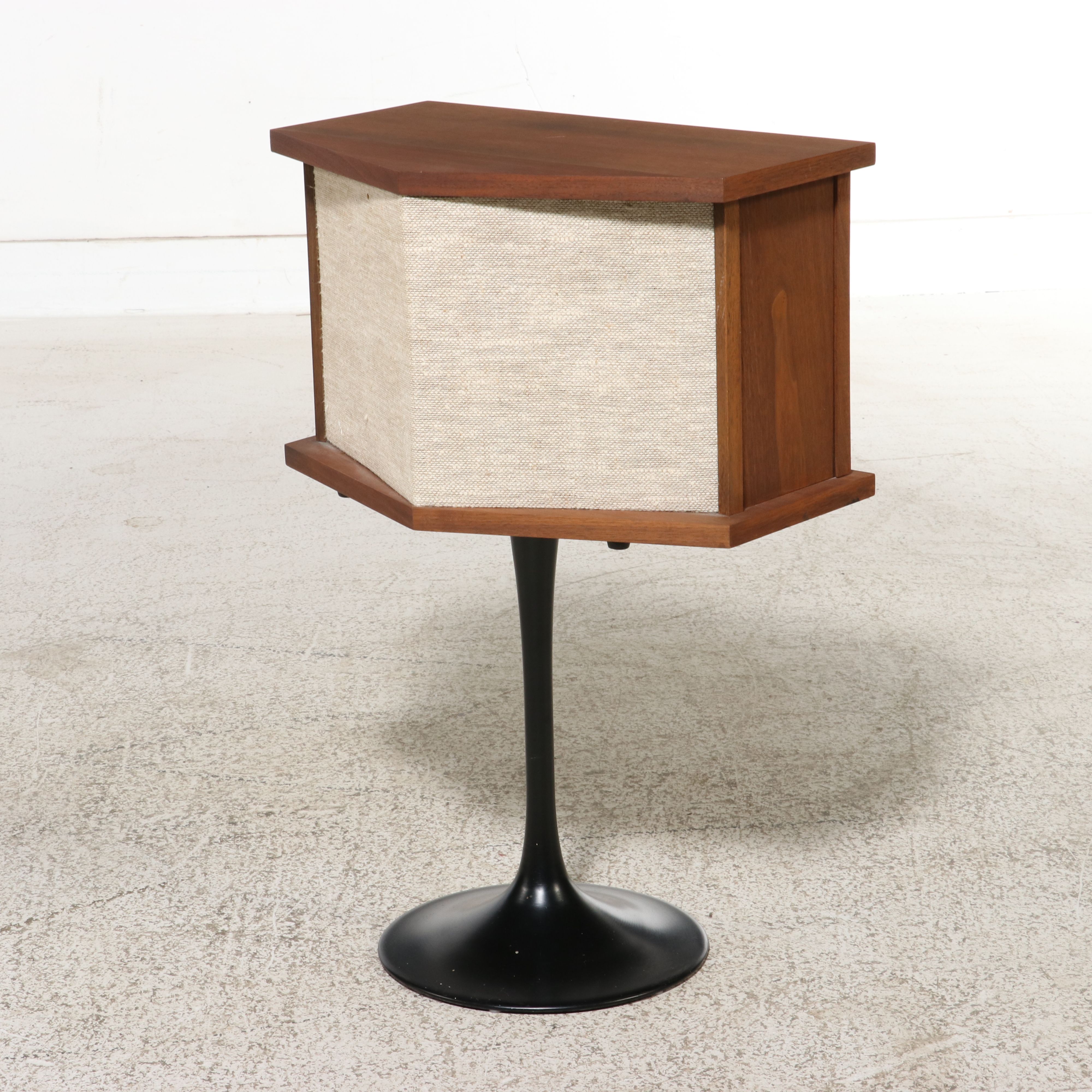 Pair of Bose 901 Series Walnut Cased Direct Reflecting Speakers on Tulip Stands