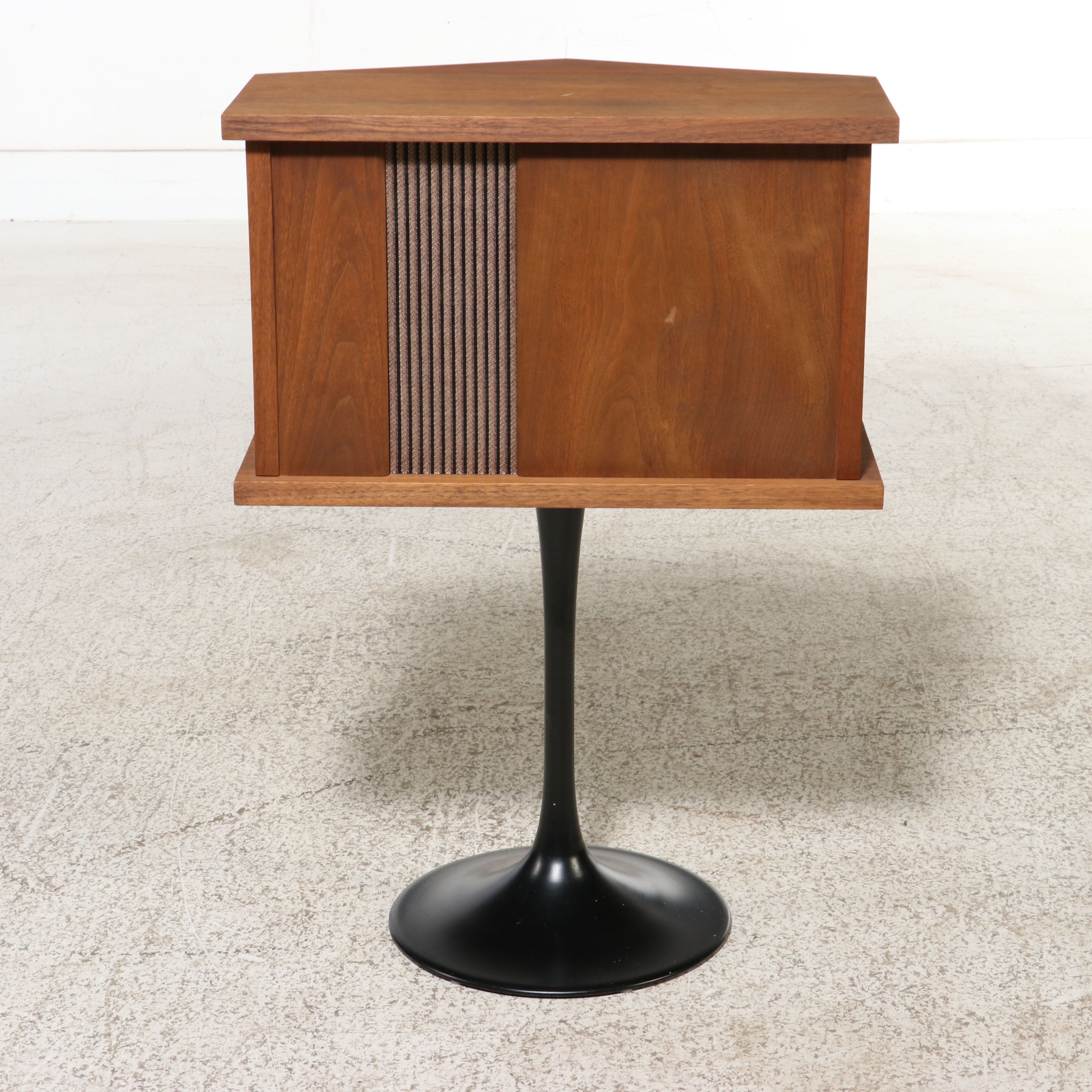 Pair of Bose 901 Series Walnut Cased Direct Reflecting Speakers on Tulip Stands