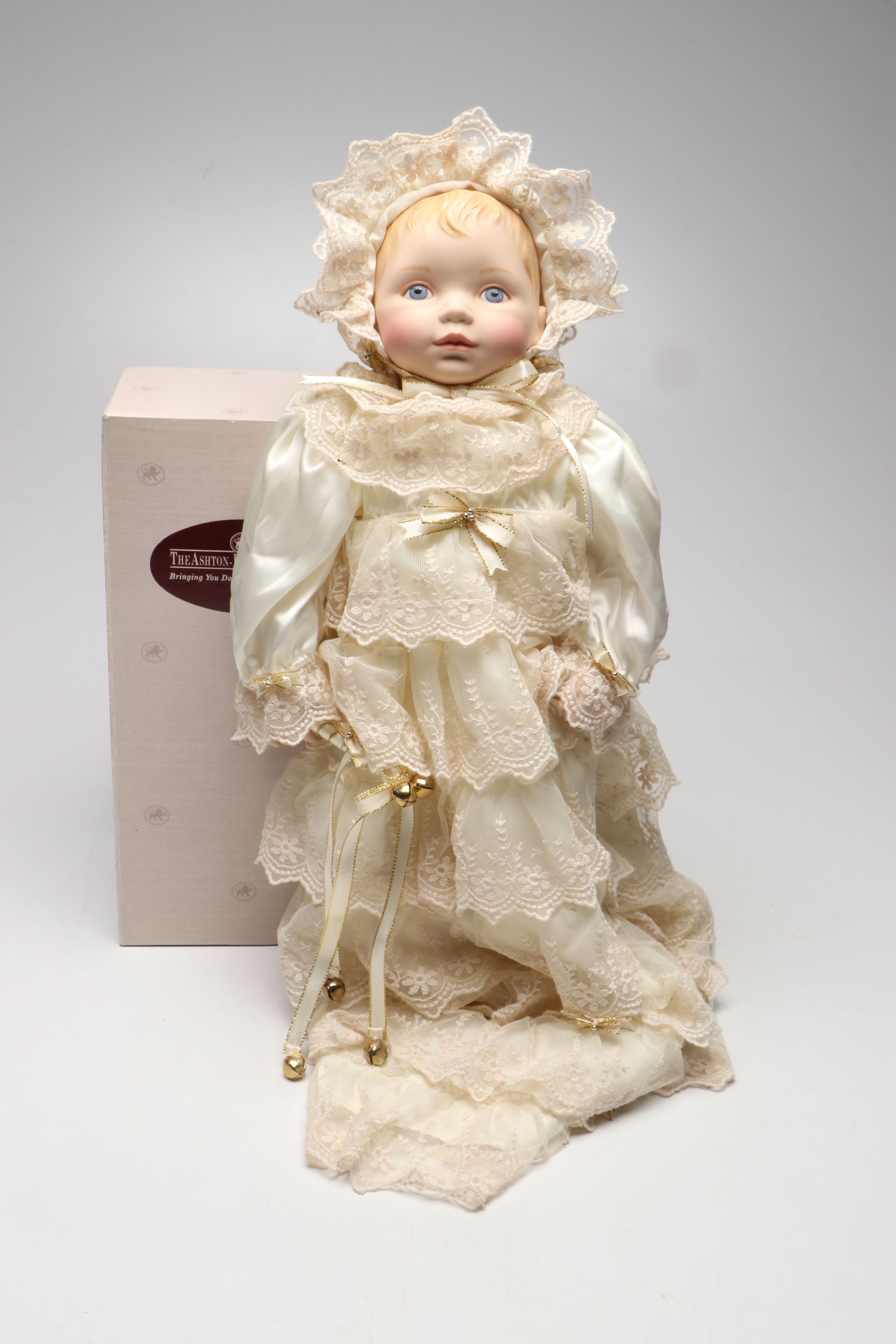 Ashton-Drake Galleries "Megan Rose" Plastic Doll with Other Porcelain Baby Dolls