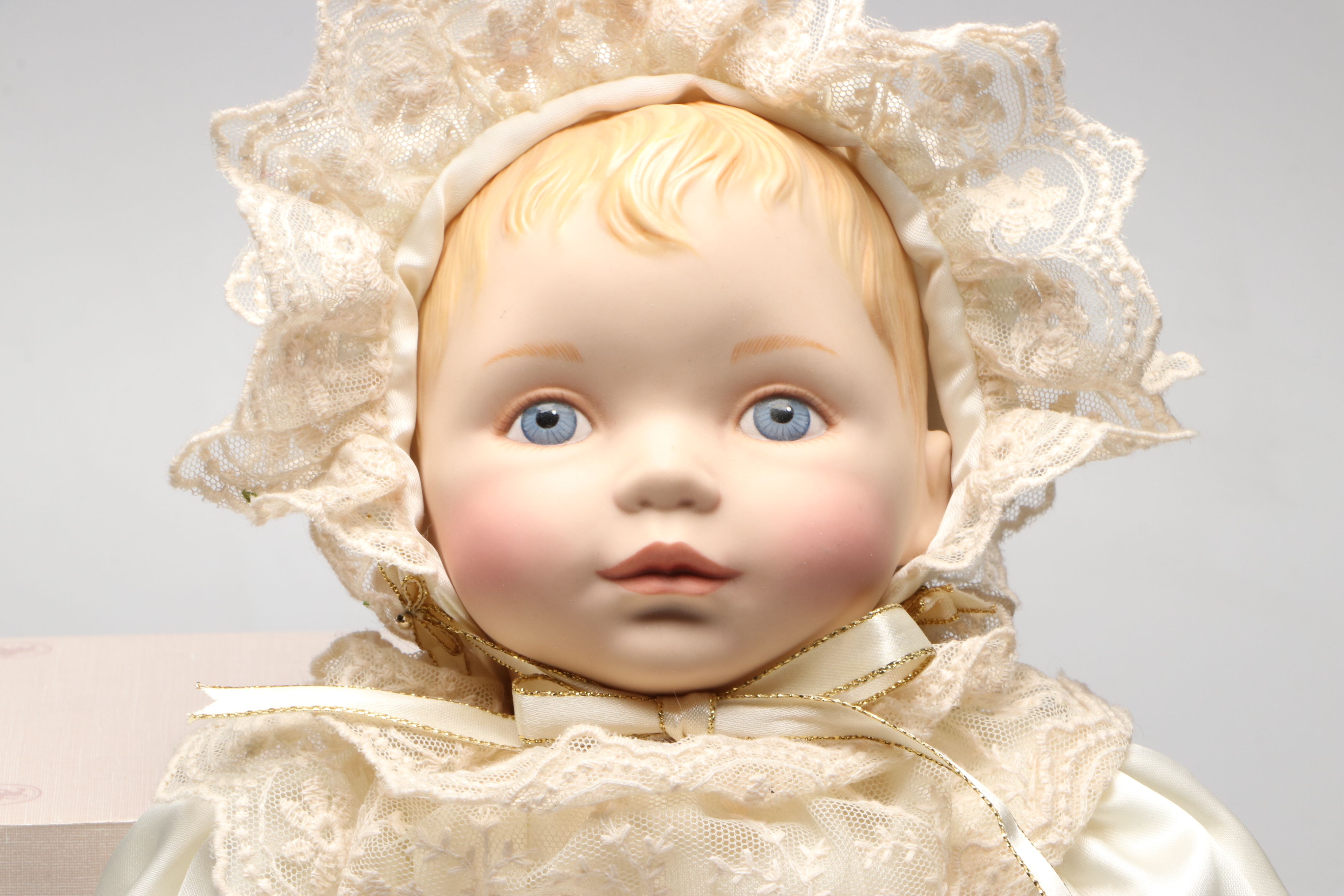 Ashton-Drake Galleries "Megan Rose" Plastic Doll with Other Porcelain Baby Dolls