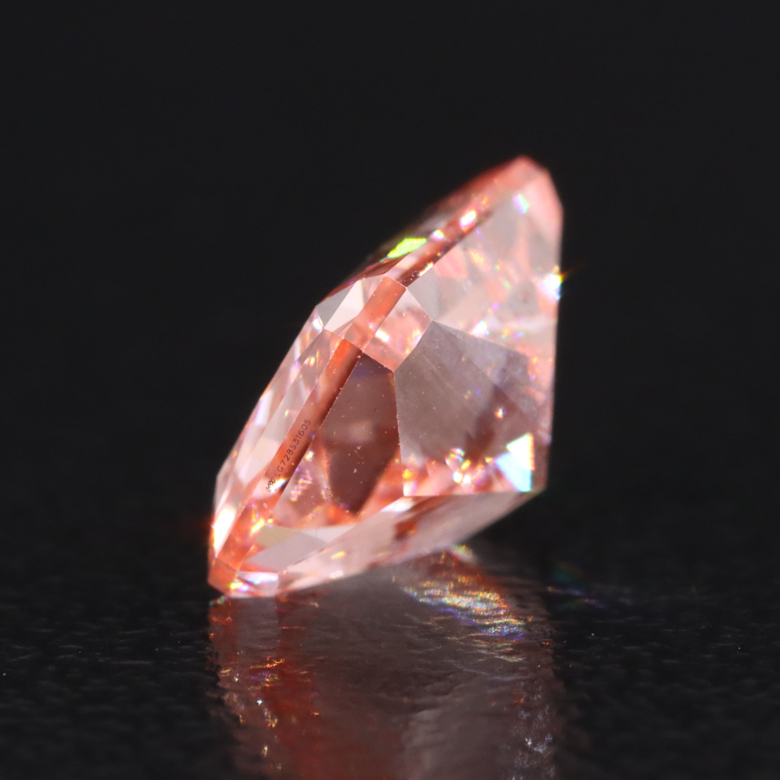 Loose 1.97 CT Lab Grown Fancy Vivid Pink Diamond with IGI Report