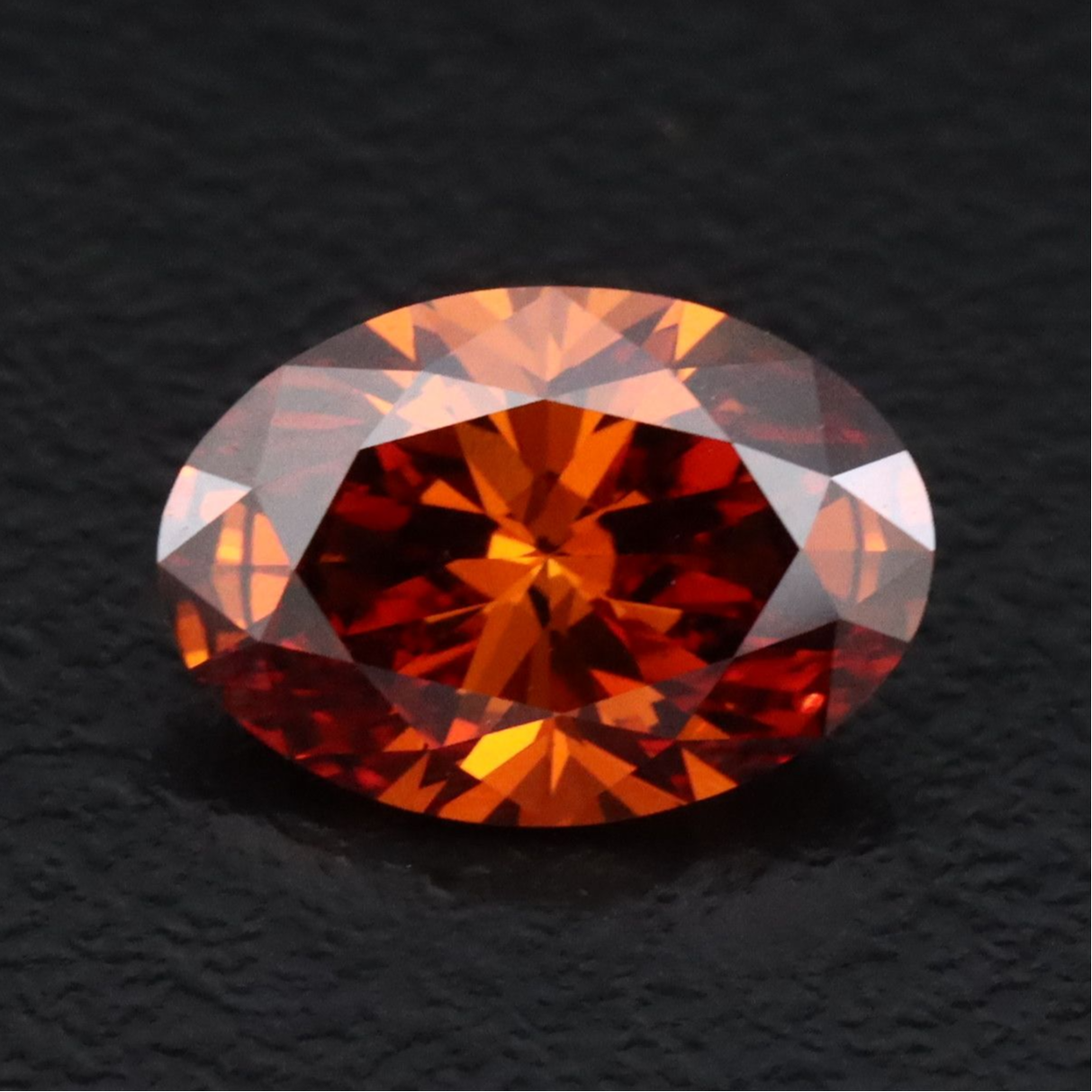 Loose 1.44 CT Lab Grown Fancy Vivid Orange Diamond with IGI Report