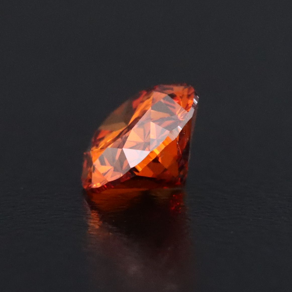 Loose 1.44 CT Lab Grown Fancy Vivid Orange Diamond with IGI Report