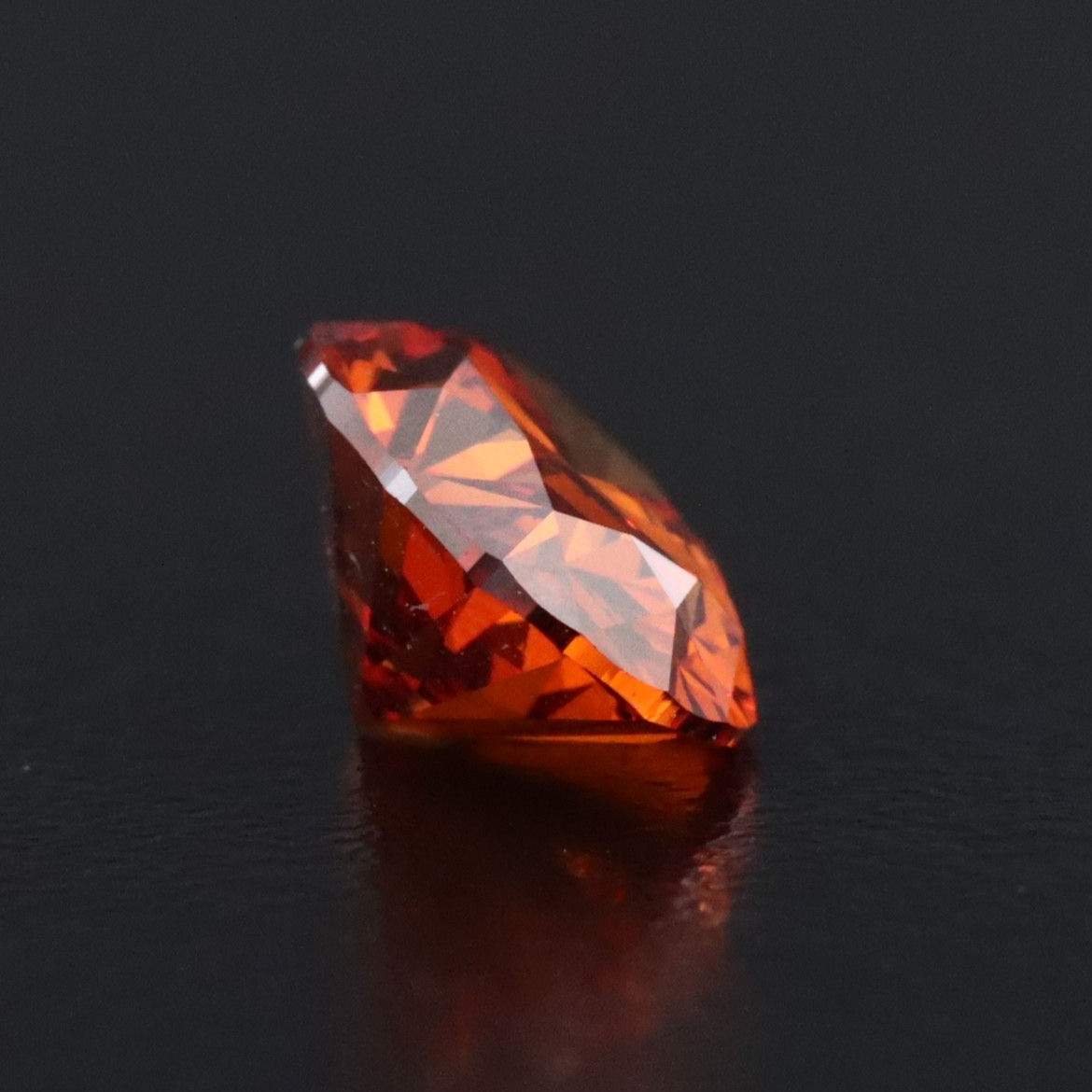 Loose 1.44 CT Lab Grown Fancy Vivid Orange Diamond with IGI Report