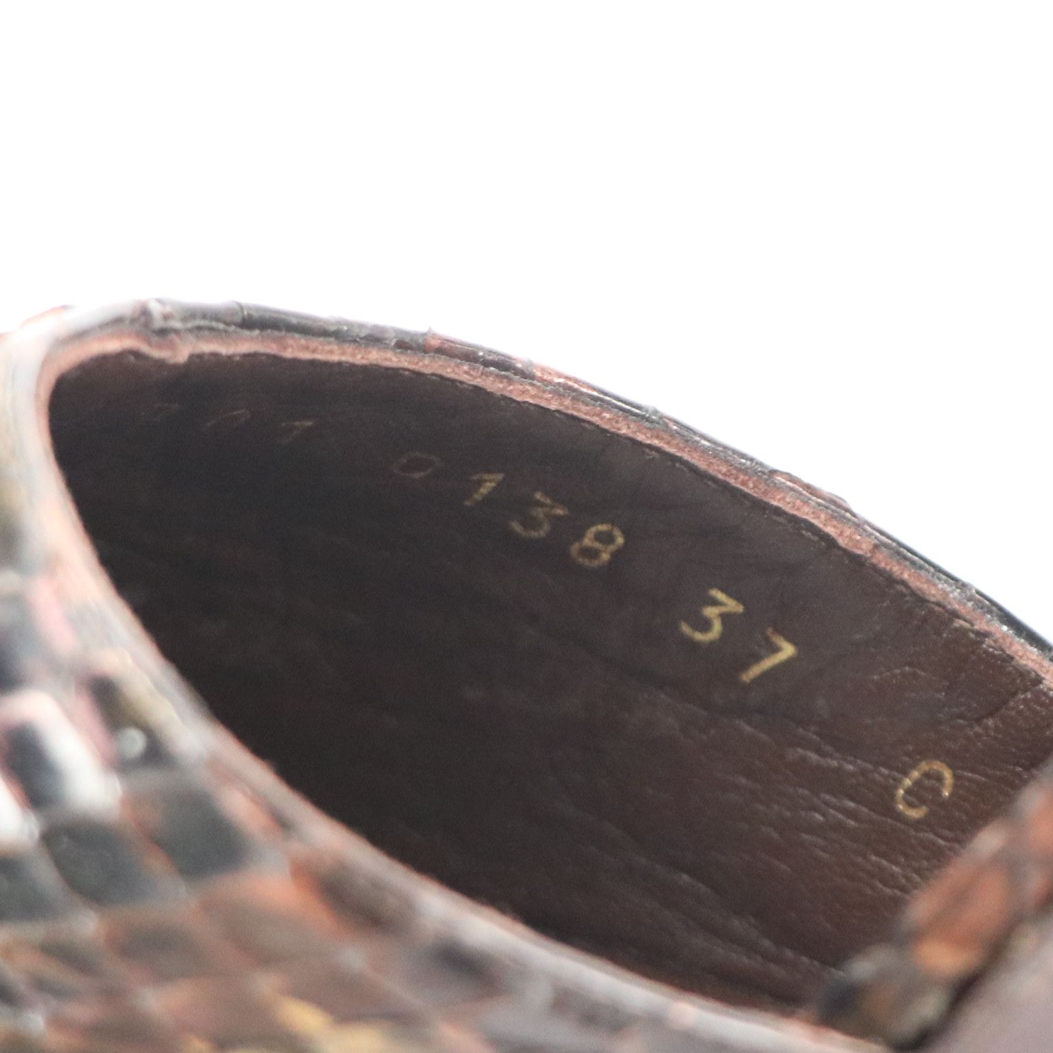 Gucci Snakeskin Ankle Strap Point Toe Heels with Box