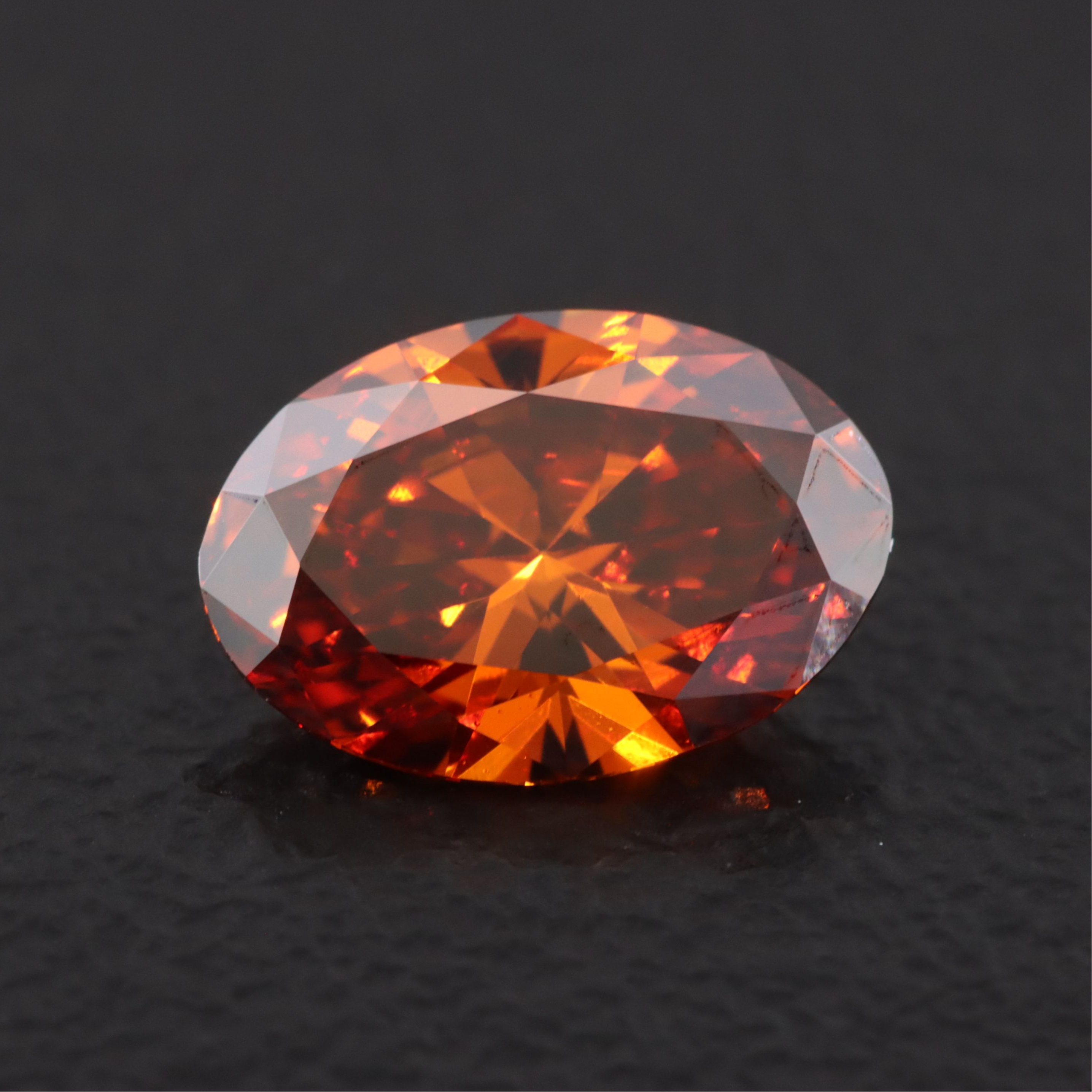 Loose 1.05 CT Lab Grown Fancy Vivid Orange Diamond with IGI Report