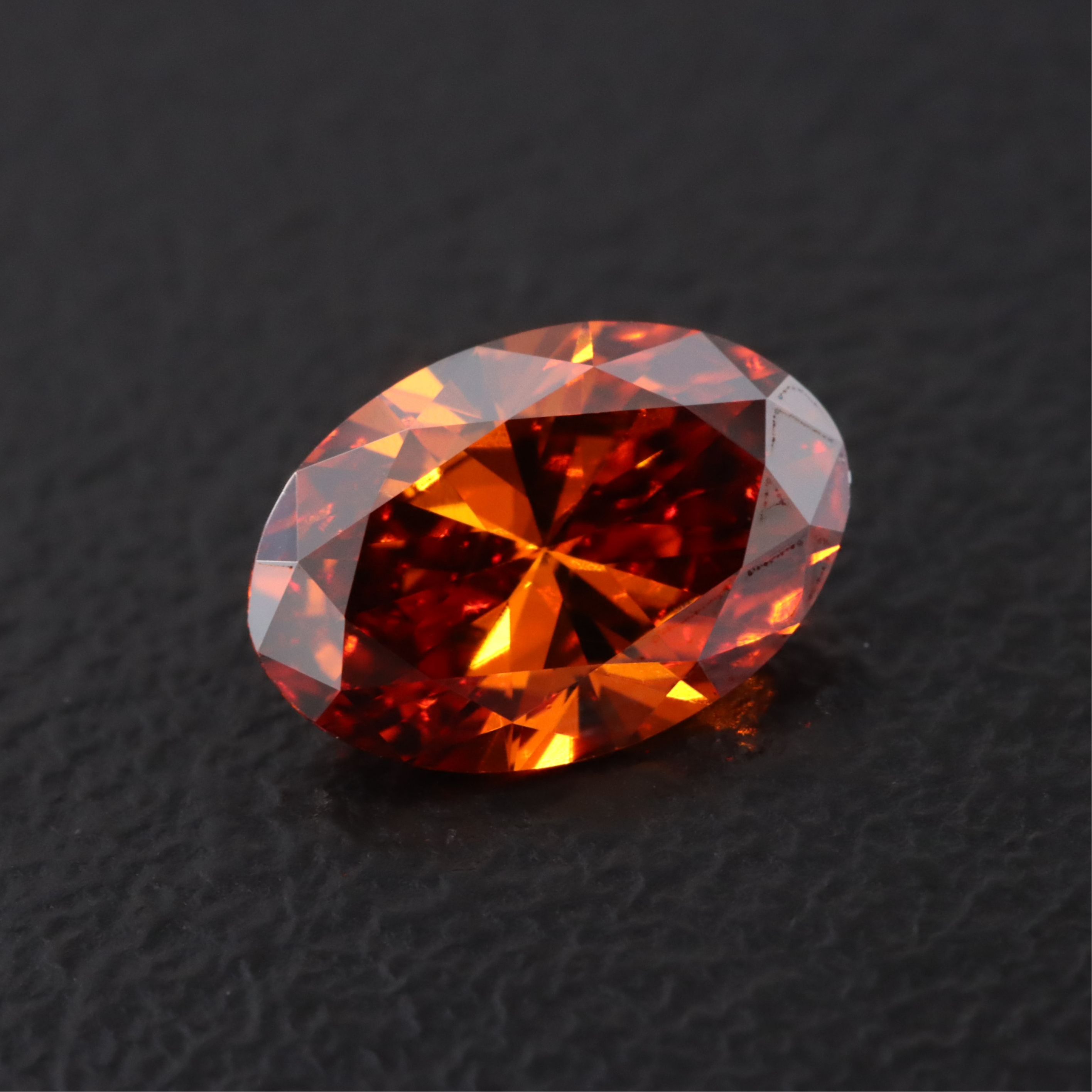 Loose 1.05 CT Lab Grown Fancy Vivid Orange Diamond with IGI Report