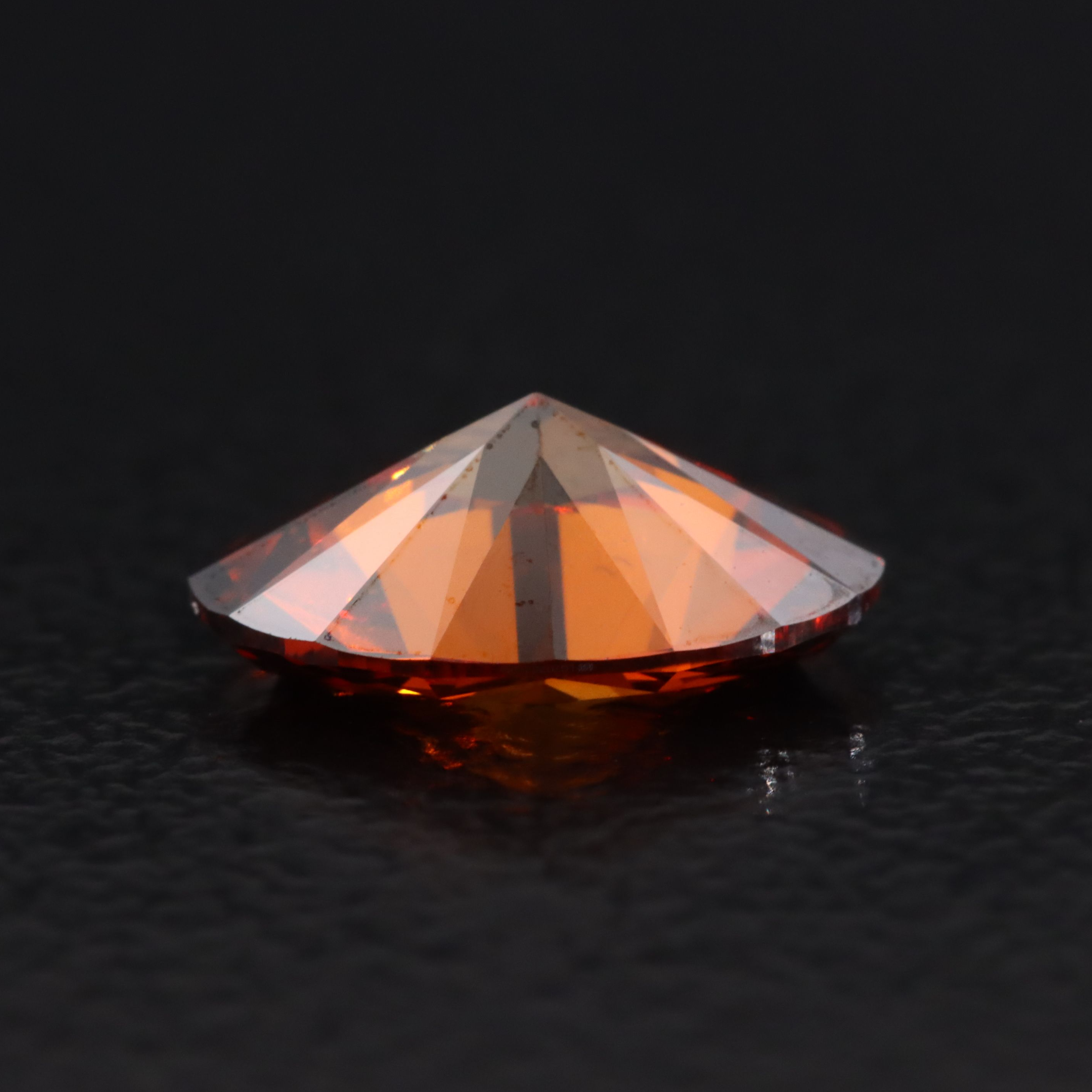 Loose 1.05 CT Lab Grown Fancy Vivid Orange Diamond with IGI Report