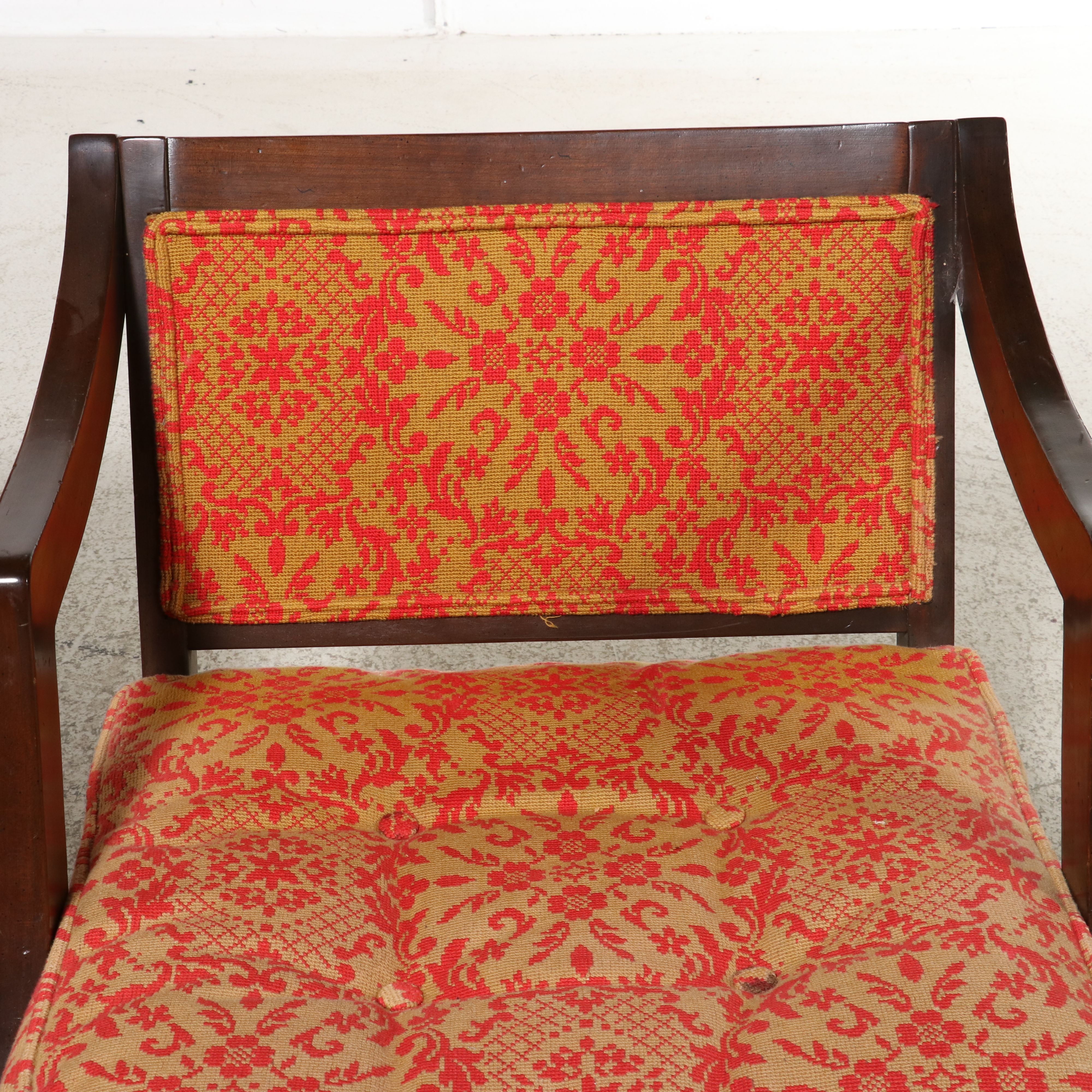 Pair of William and Mary Style Lounge Chairs with Needlepoint Upholstery