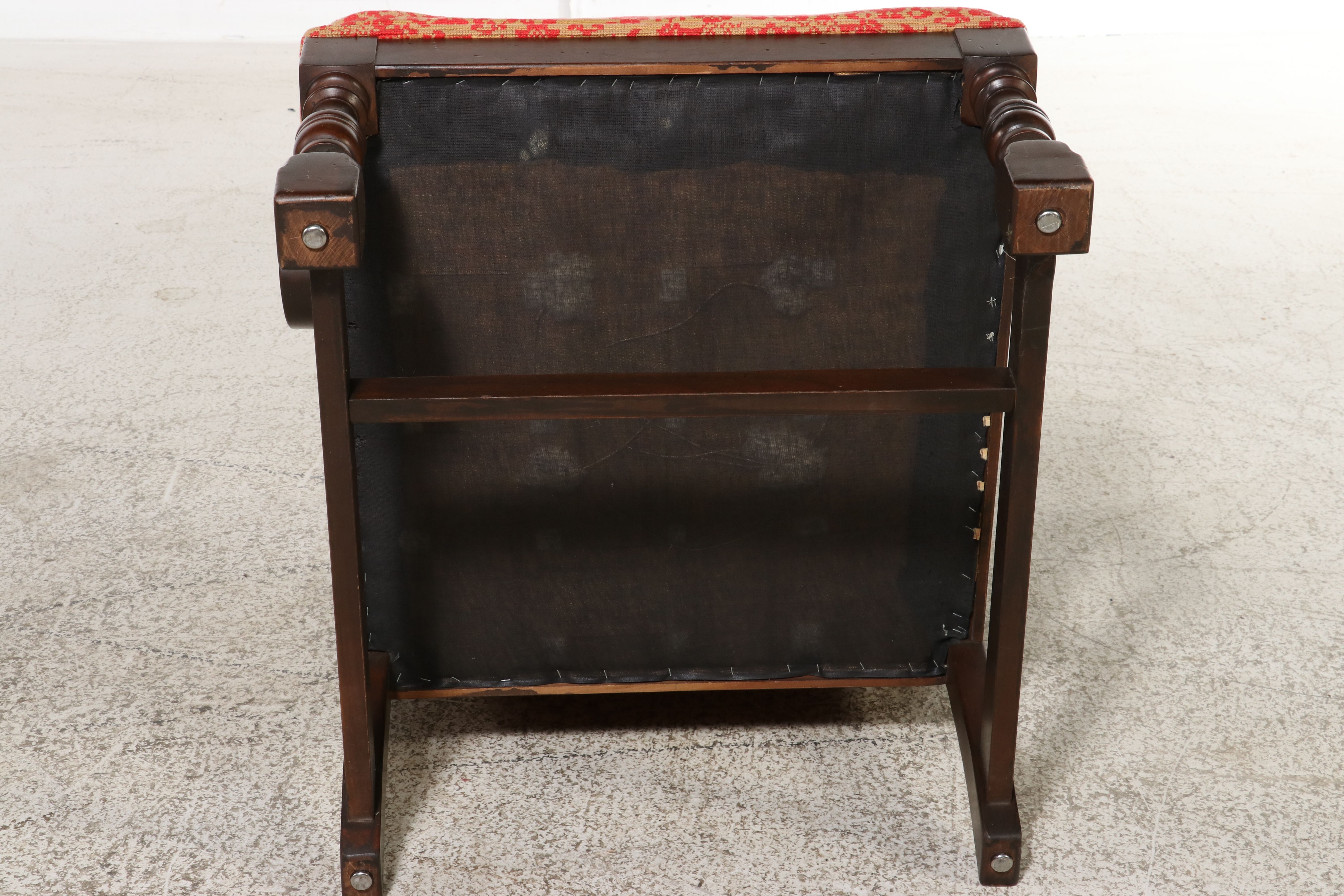 Pair of William and Mary Style Lounge Chairs with Needlepoint Upholstery