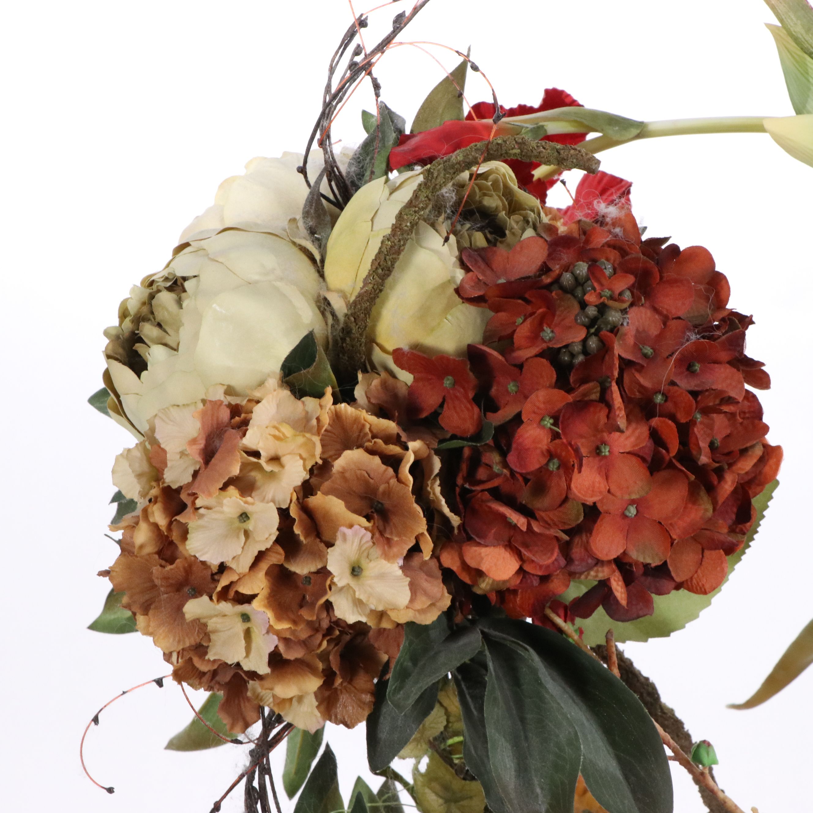 Artificial Floral and Foliate Arrangements in Planters