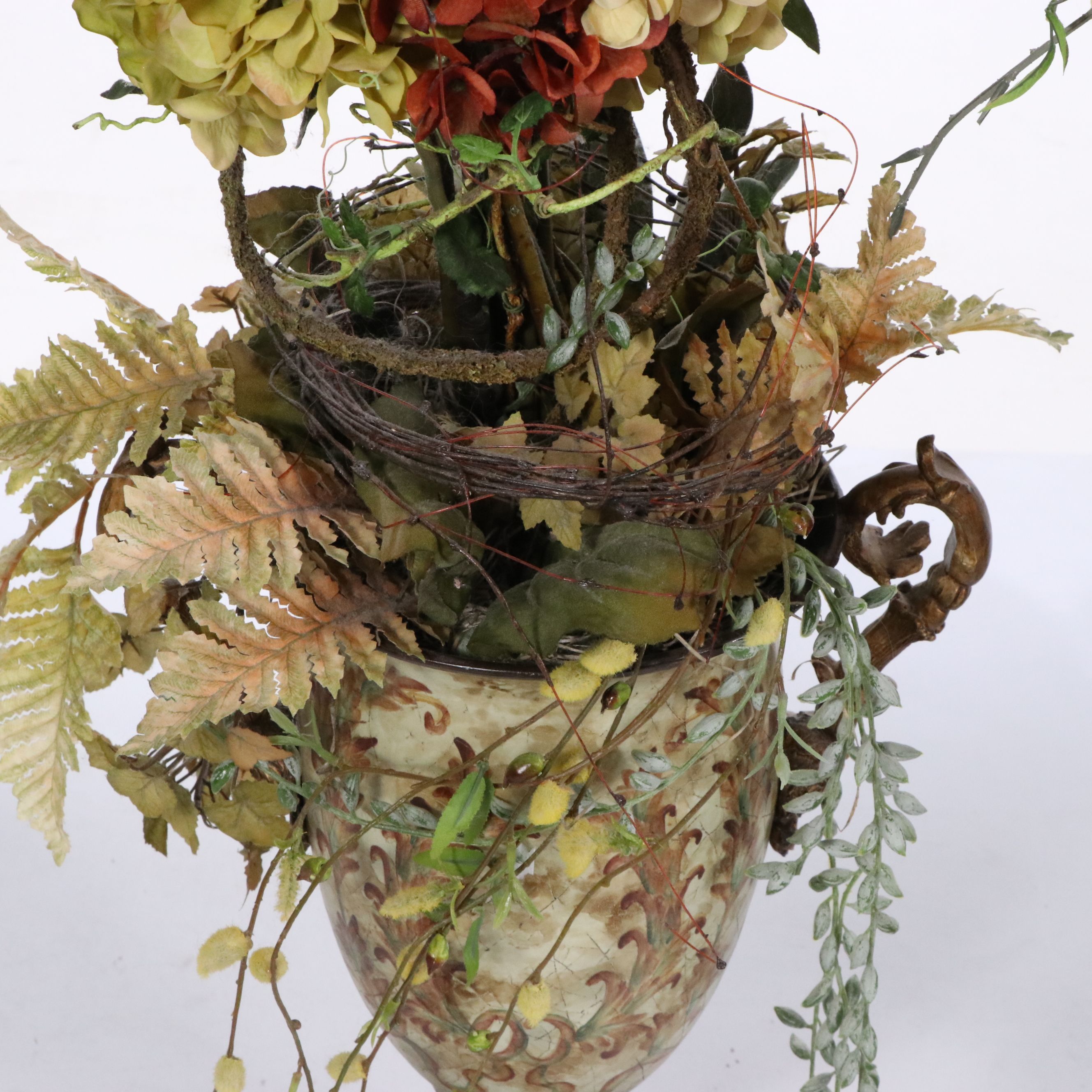 Artificial Floral and Foliate Arrangements in Planters