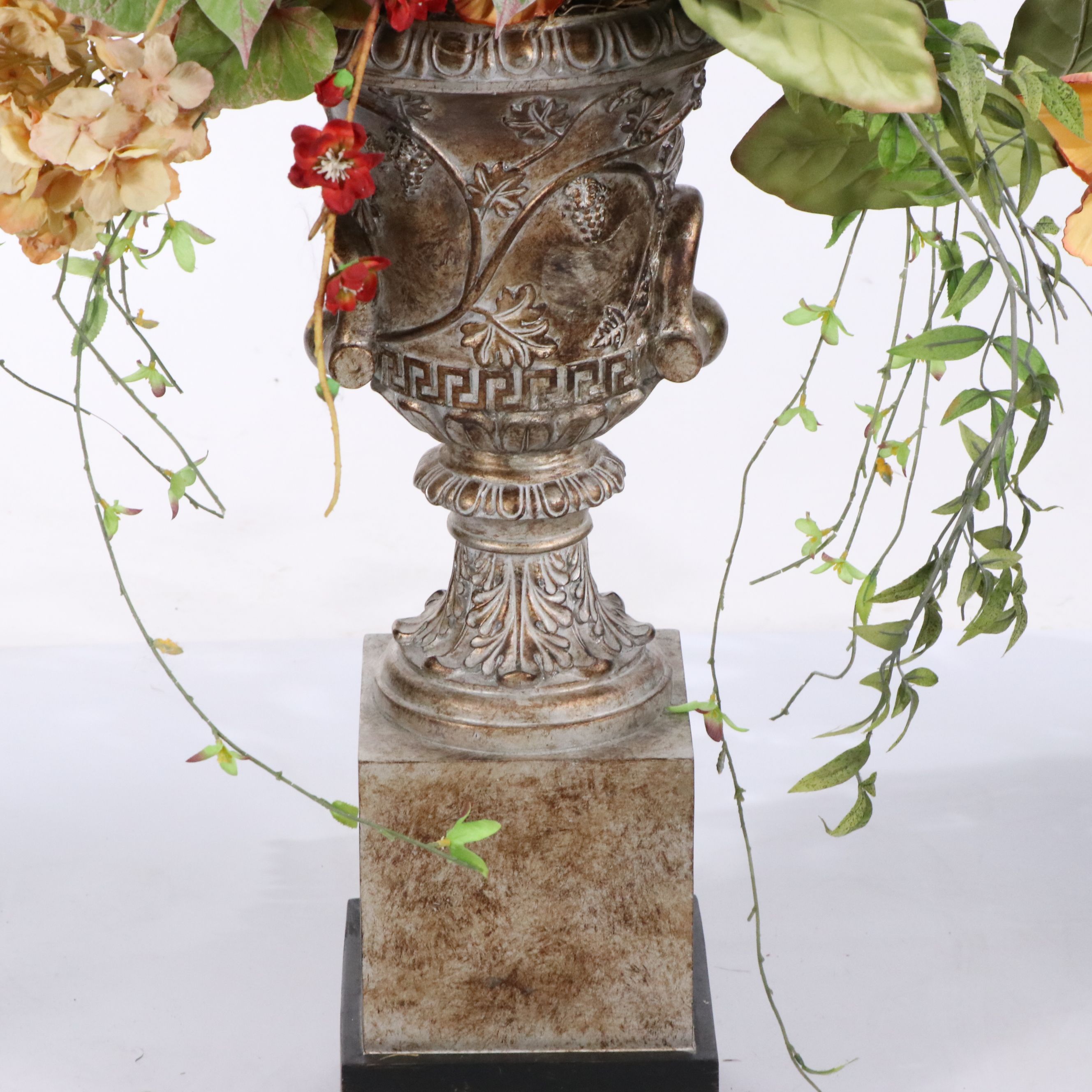 Artificial Floral and Foliate Arrangements in Planters