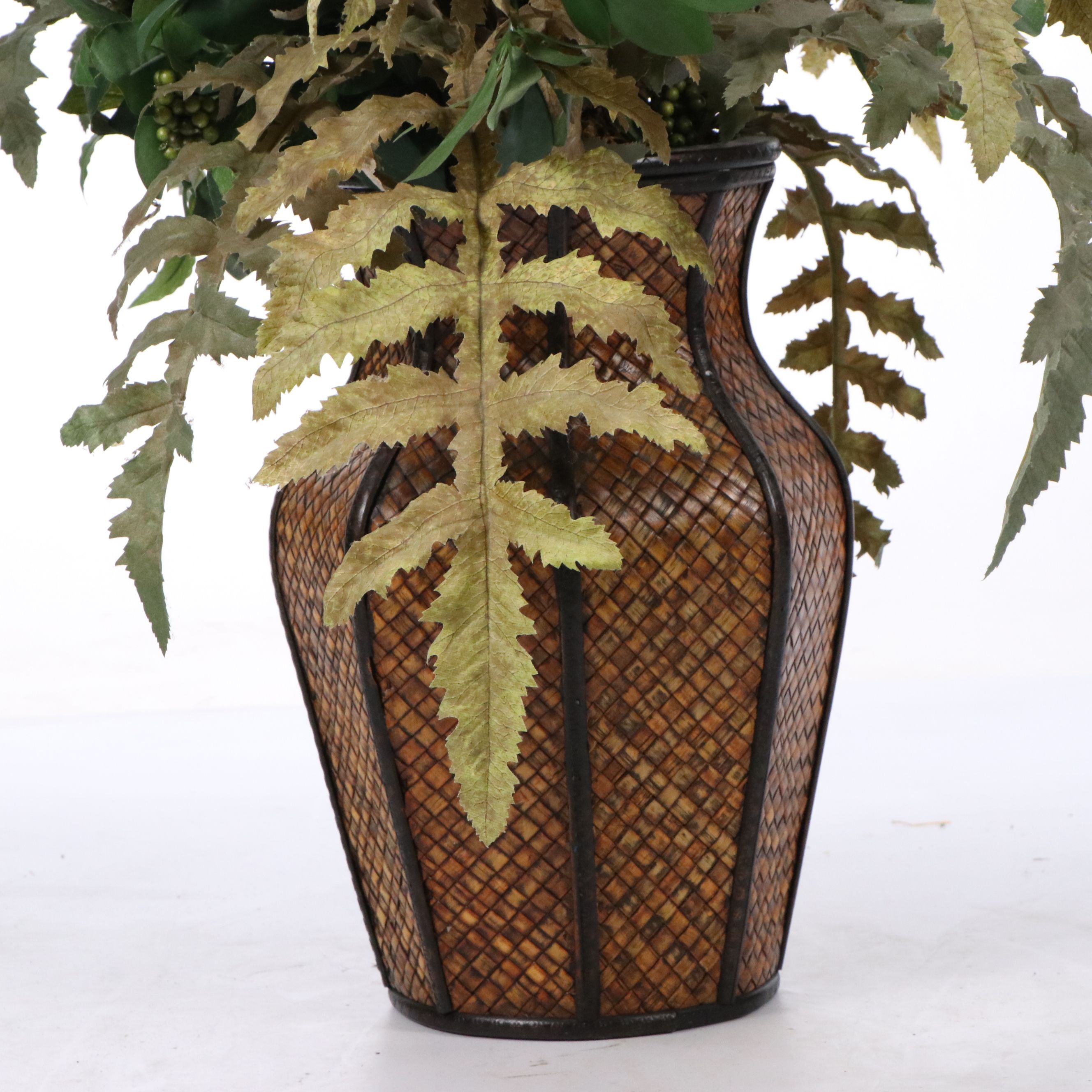 Artificial Floral and Foliate Arrangements in Planters