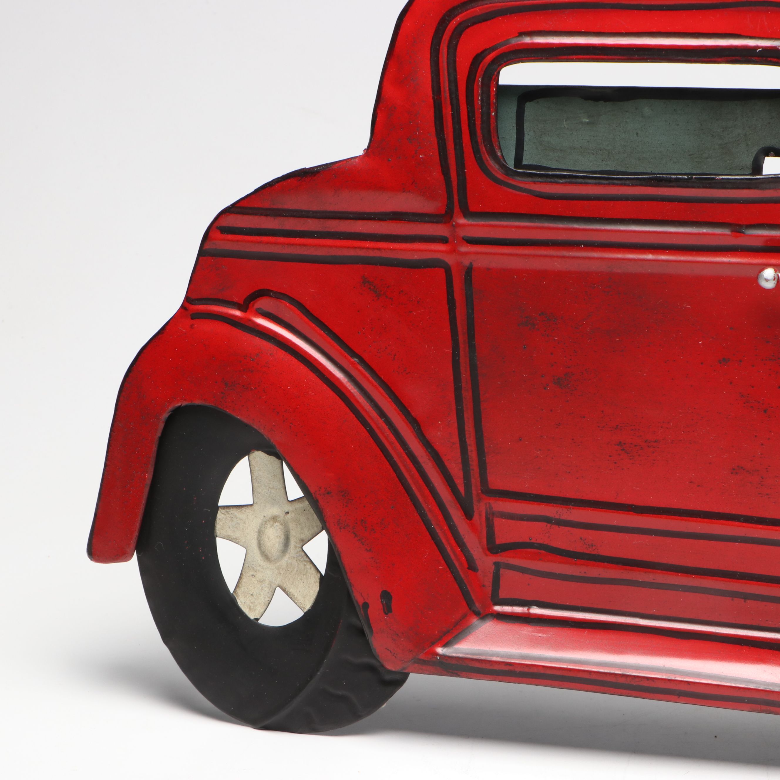 Classic Vintage Car Metal Wall Hanging