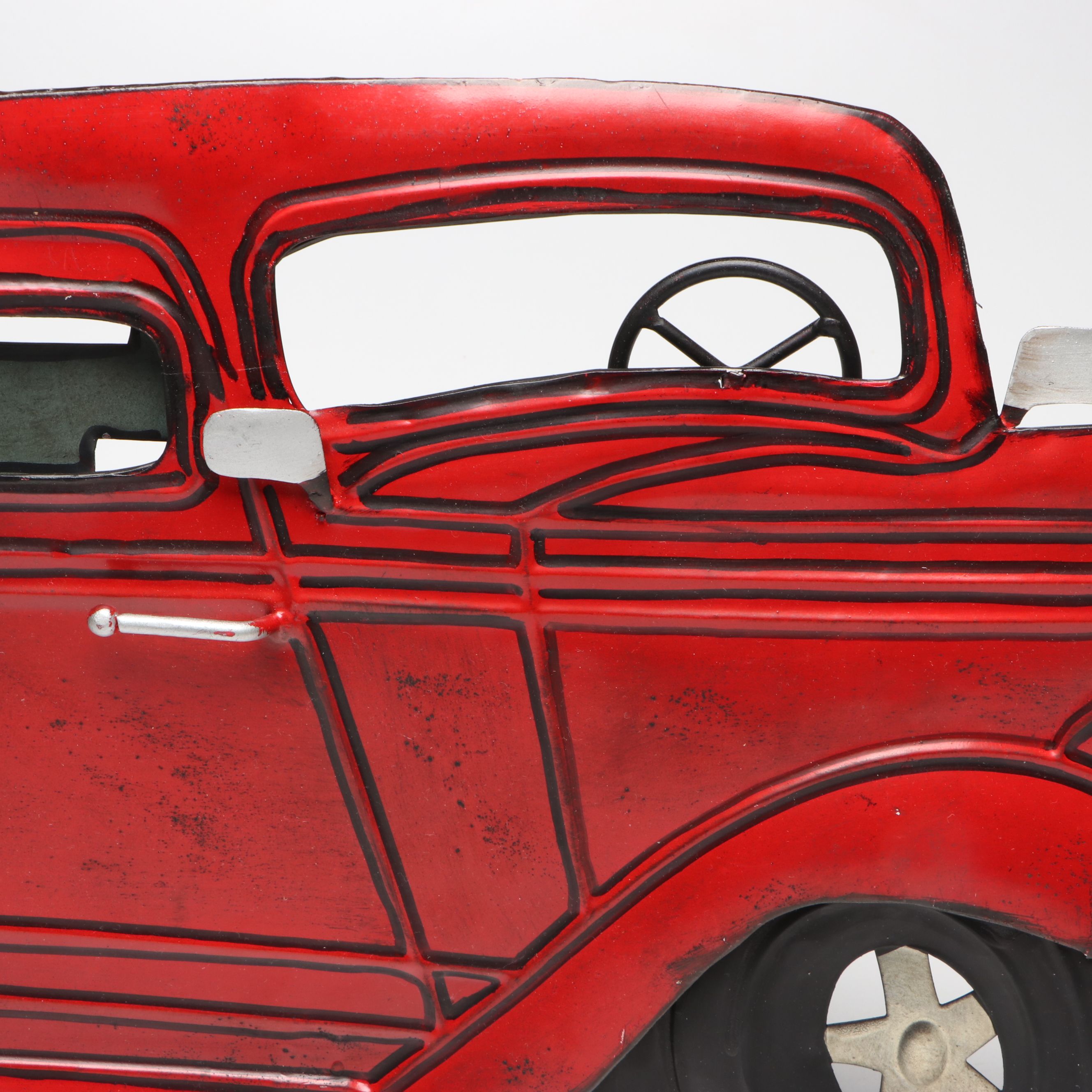 Classic Vintage Car Metal Wall Hanging