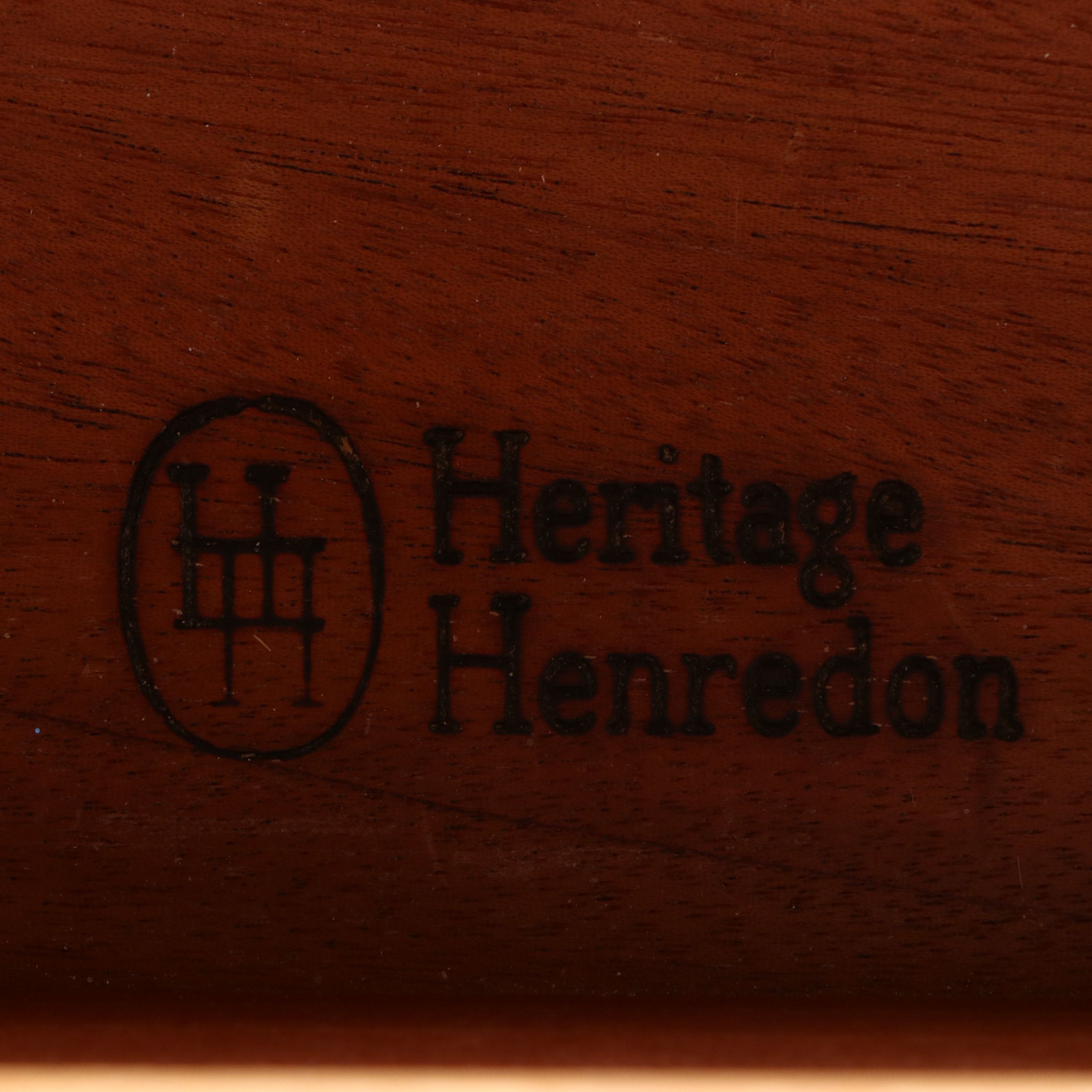 Heritage Henredon Mahogany Three-Drawer Chest with Faux Apothecary Front