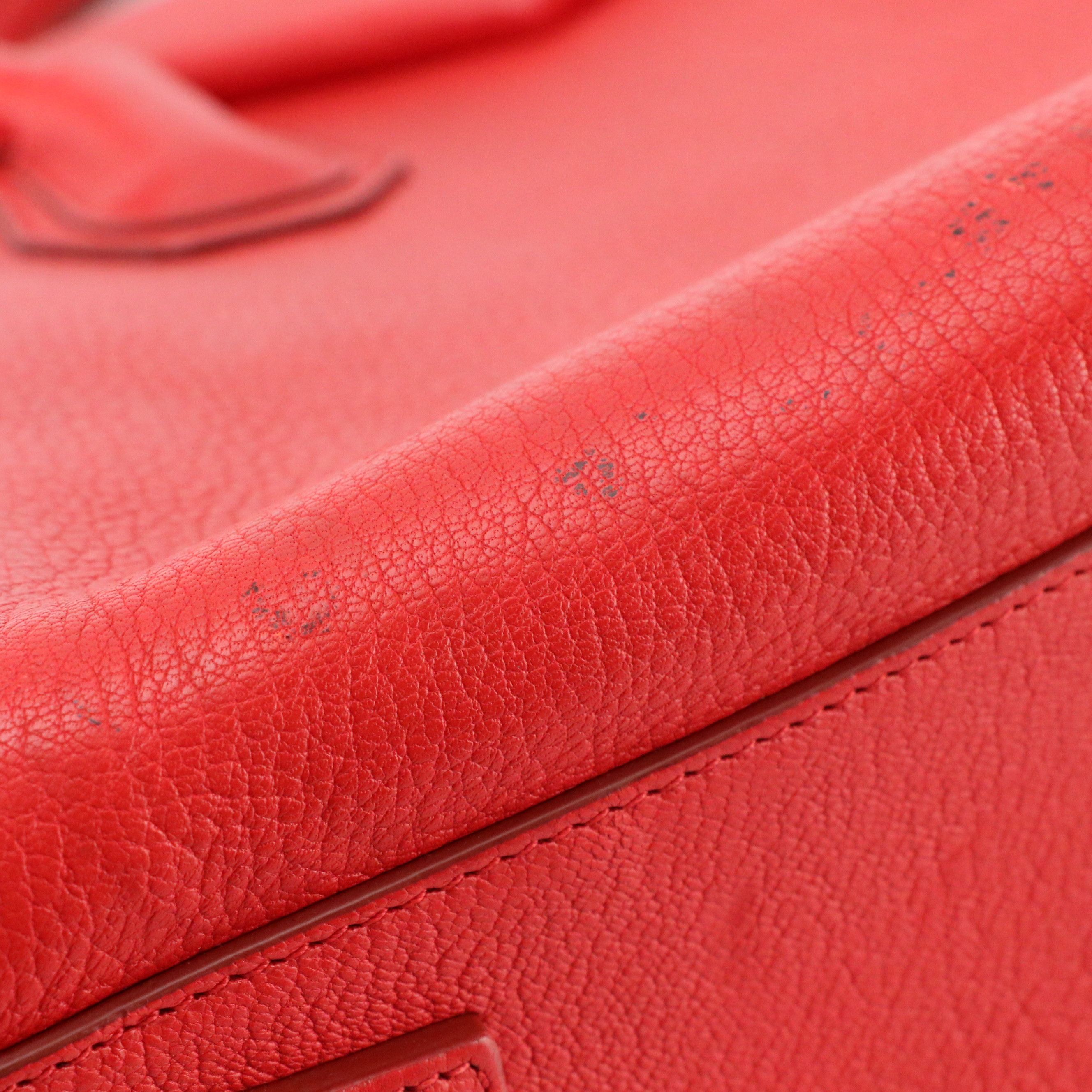 Givenchy Small Antigona Two-Way Bag in Red Grained Goatskin Leather