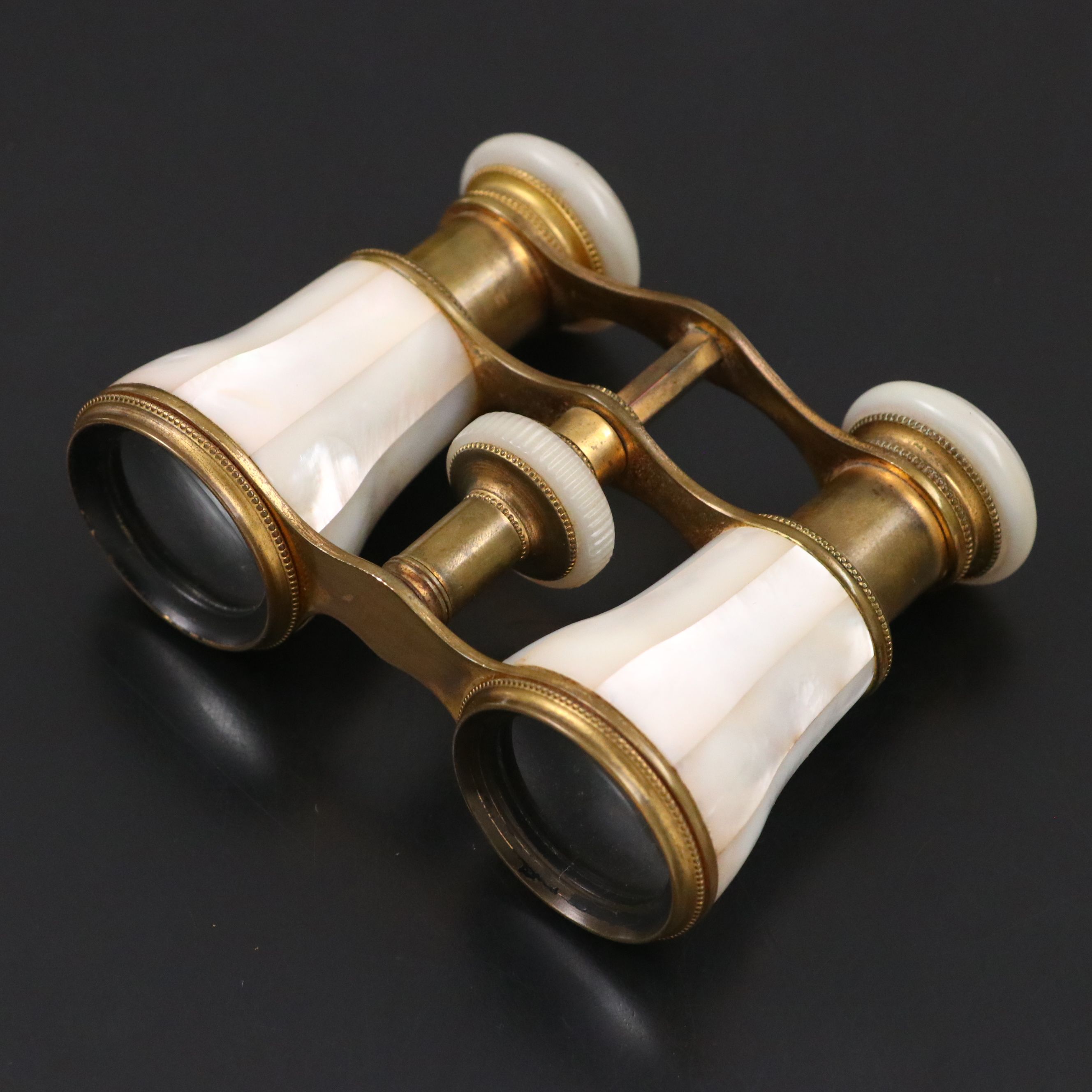 Colmont Mother-of-Pearl and Brass Opera Glasses