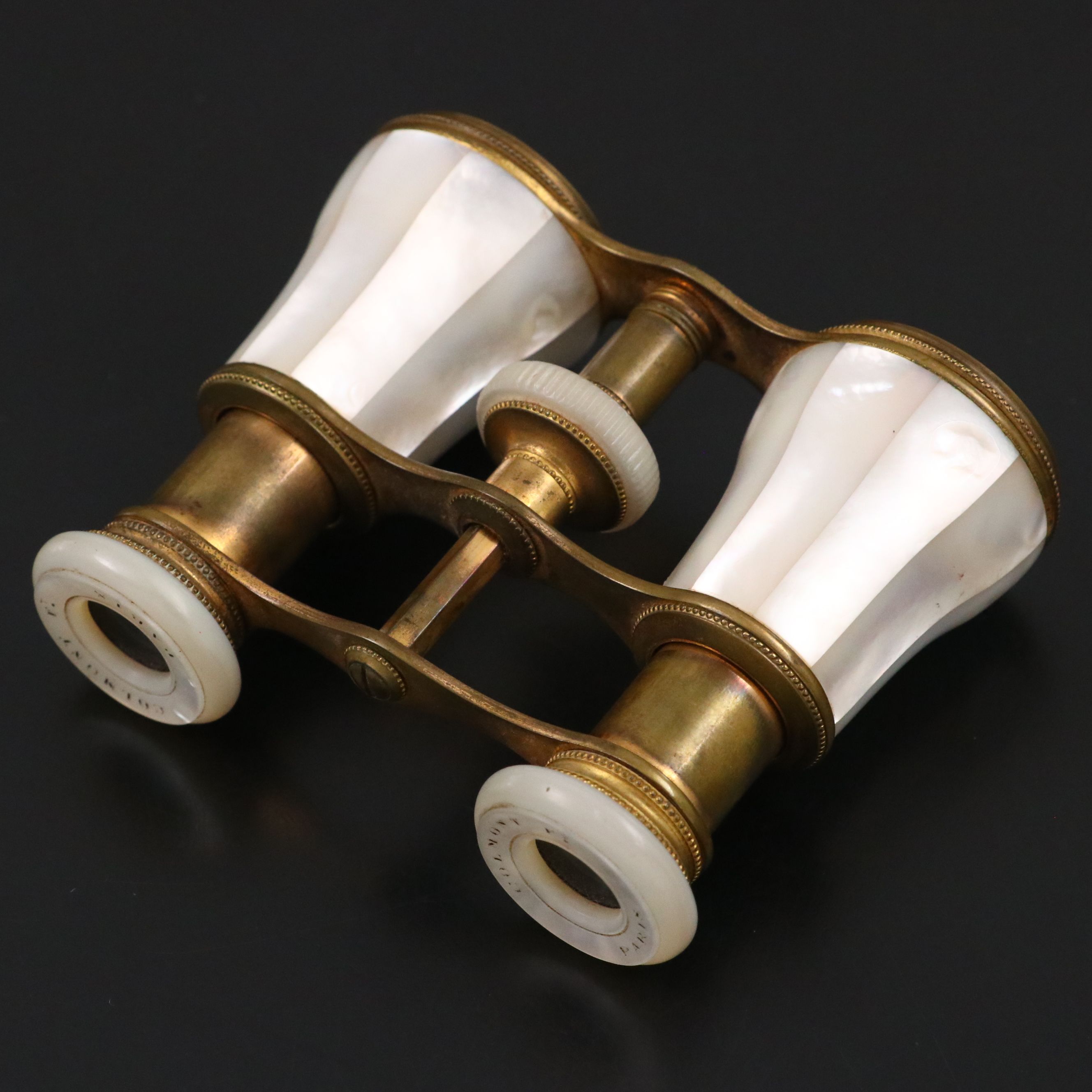 Colmont Mother-of-Pearl and Brass Opera Glasses