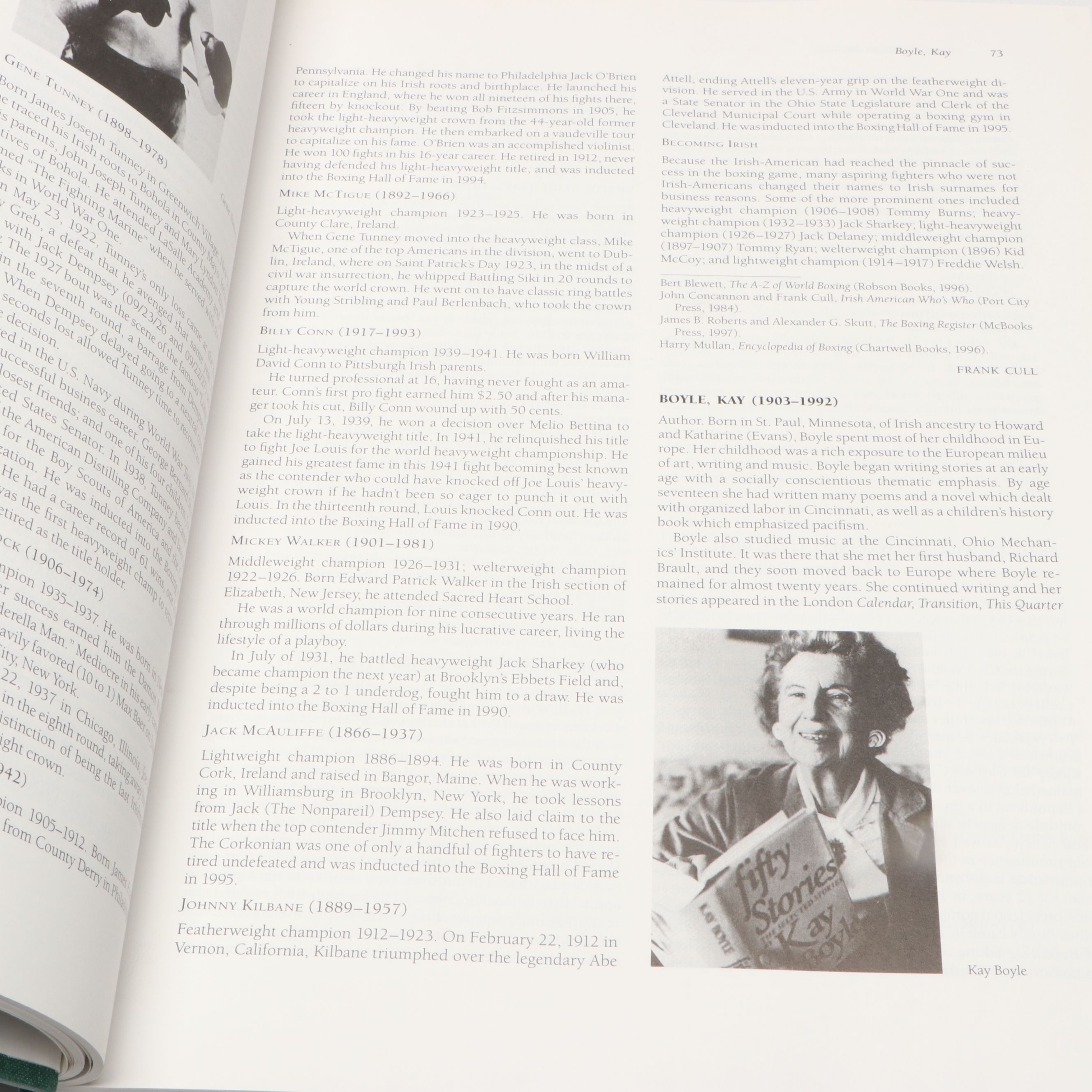 "The Encyclopedia of the Irish in America" Edited by Michael Glazier, 1999