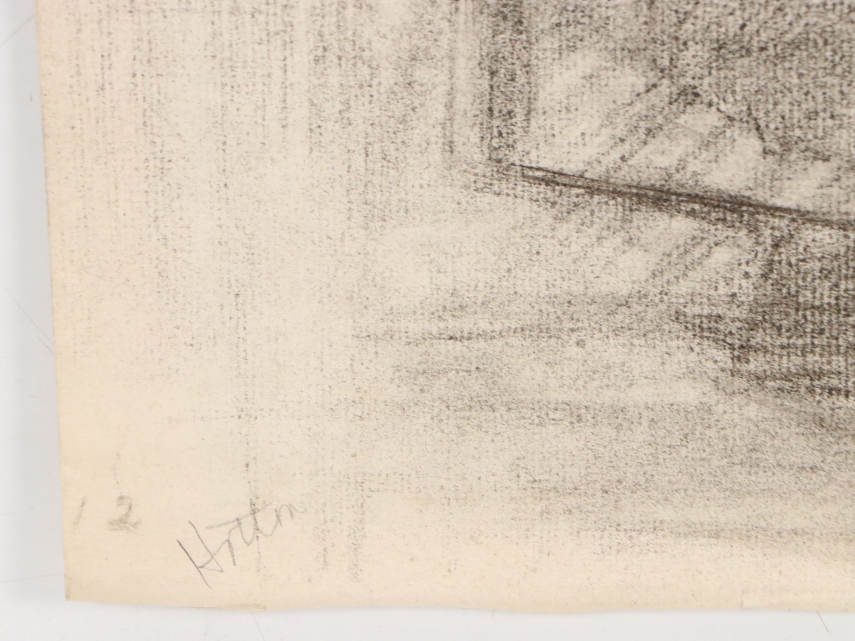 Gertrude Horton Domestic Scene Charcoal Drawings, Circa 1935