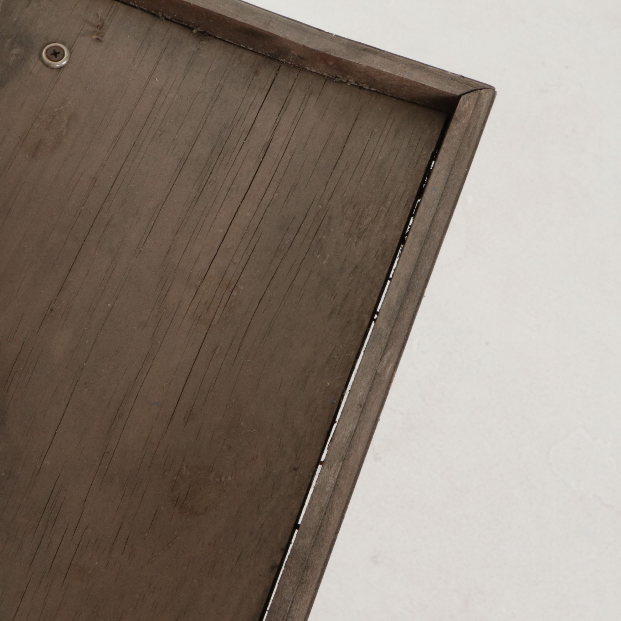 Woodendipity Painted and Carved Wood French Butler Tray Table, Signed "DuLong"