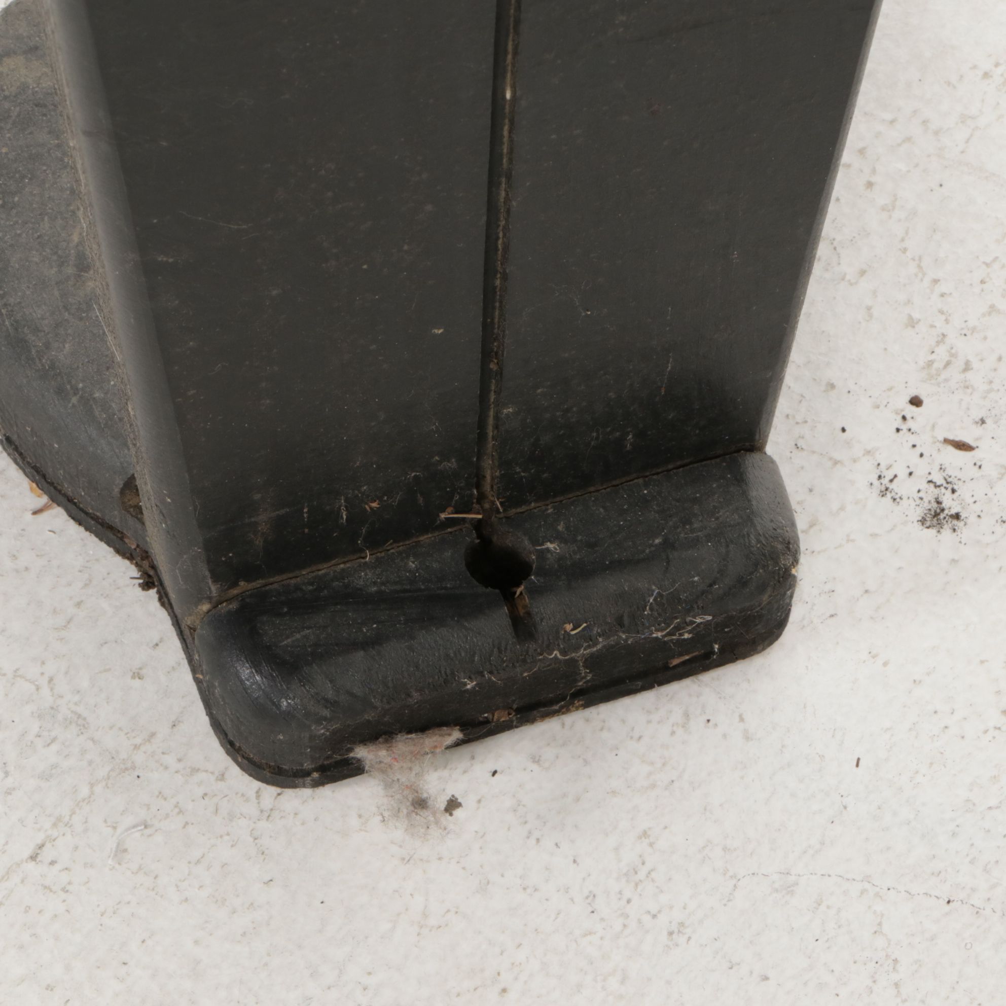 Woodendipity Painted and Carved Wood French Butler Tray Table, Signed "DuLong"